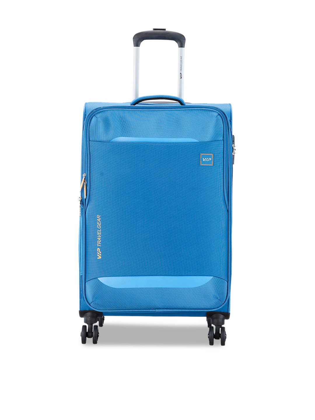 

VIP Textured Soft-Sided Medium Trolley Bag, Blue