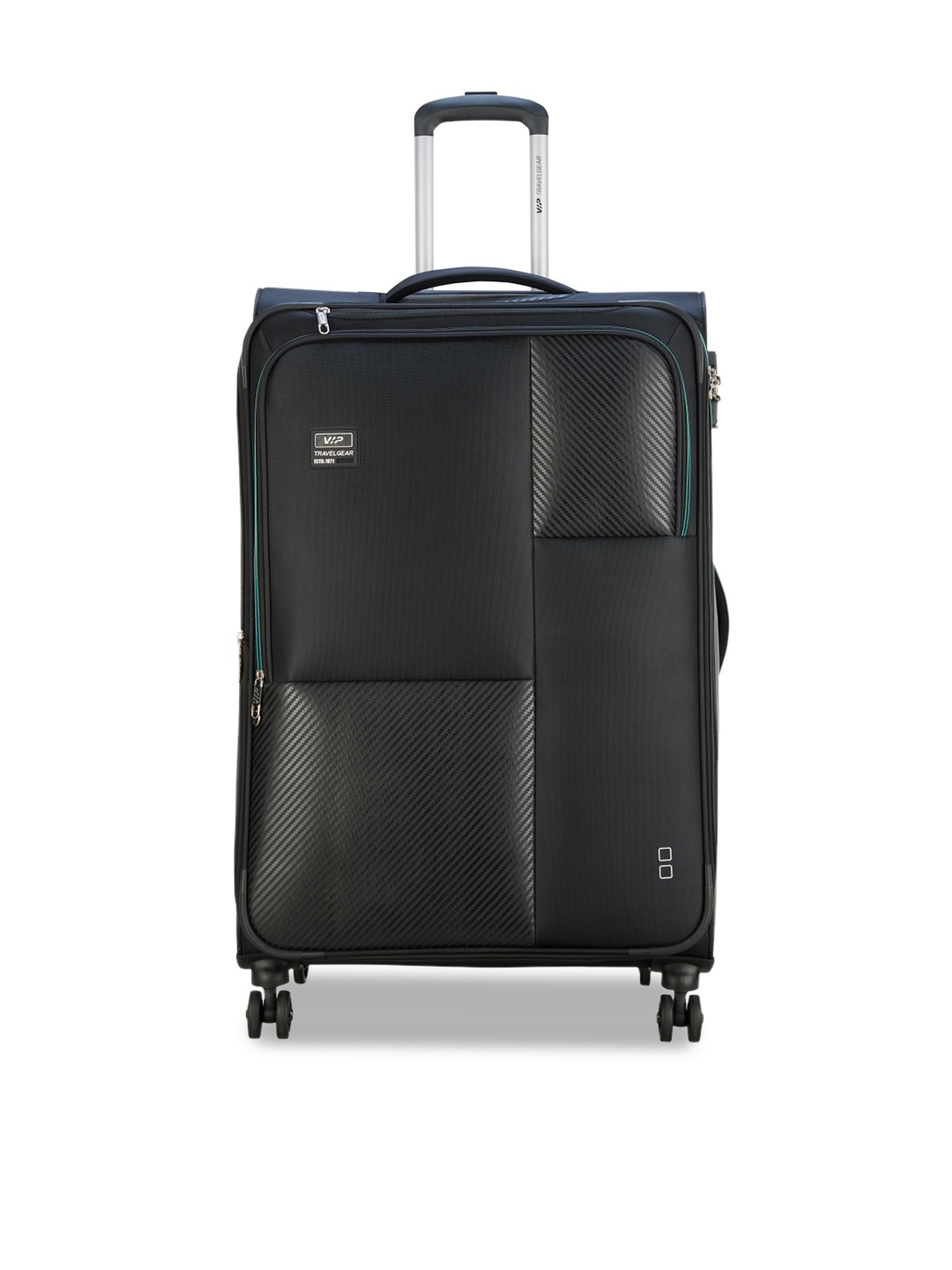 

VIP Soft-Sided Large Trolley Suitcase, Black