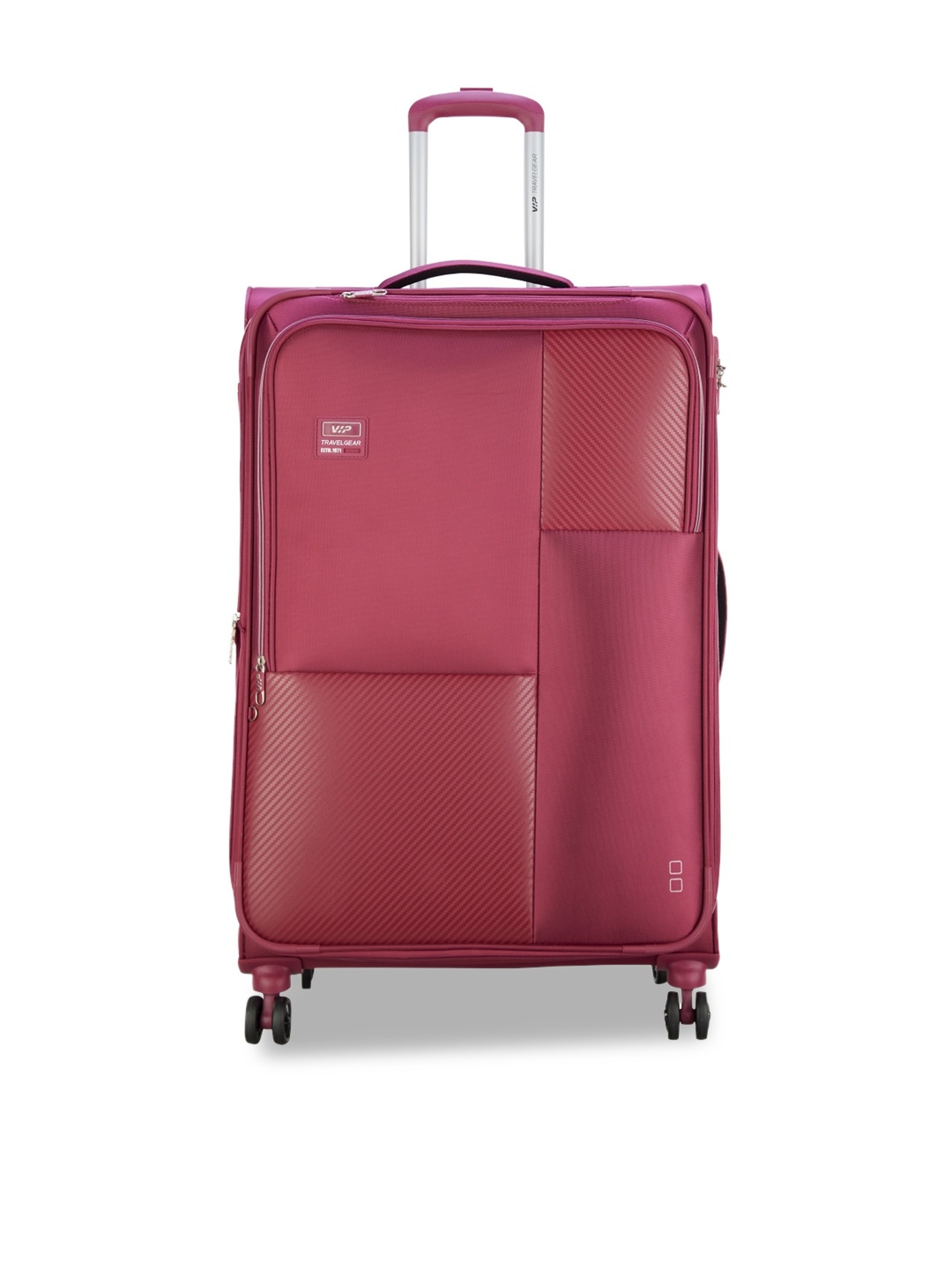 

VIP Textured Soft-Sided Large Trolley Bag, Burgundy