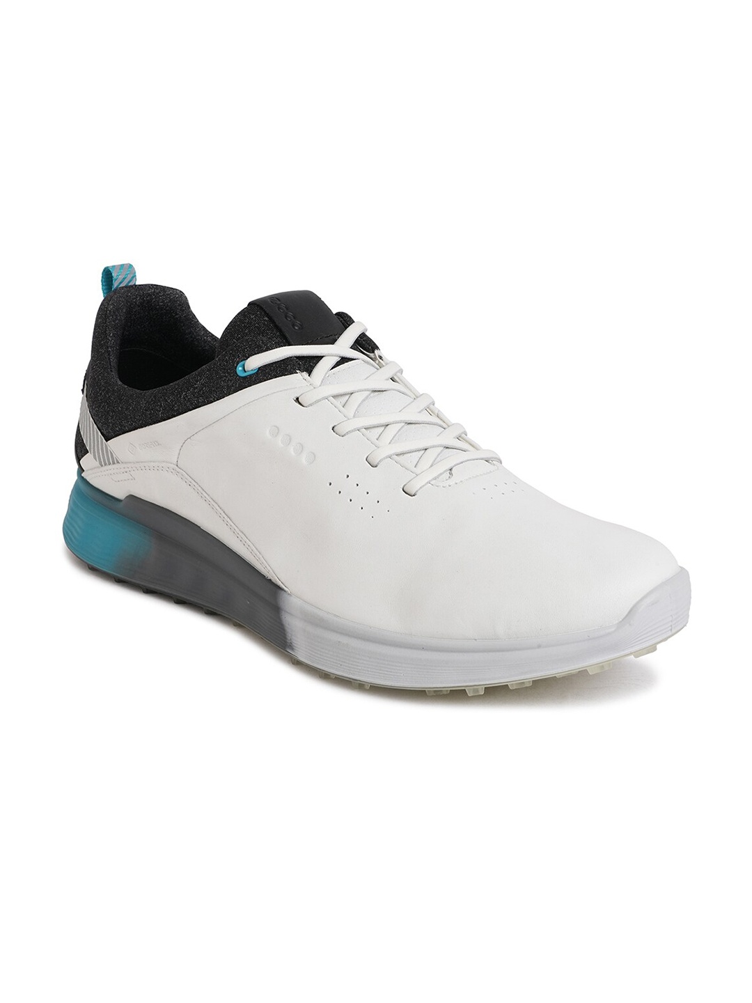 

ECCO Men Leather Golf Non-Marking Shoes, White