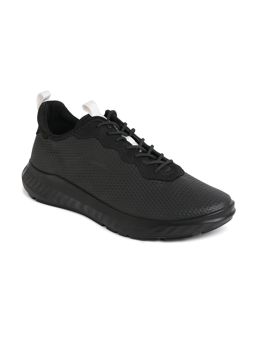 

Ecco Womens Ath-1 F Black Leather Regular Sneakers
