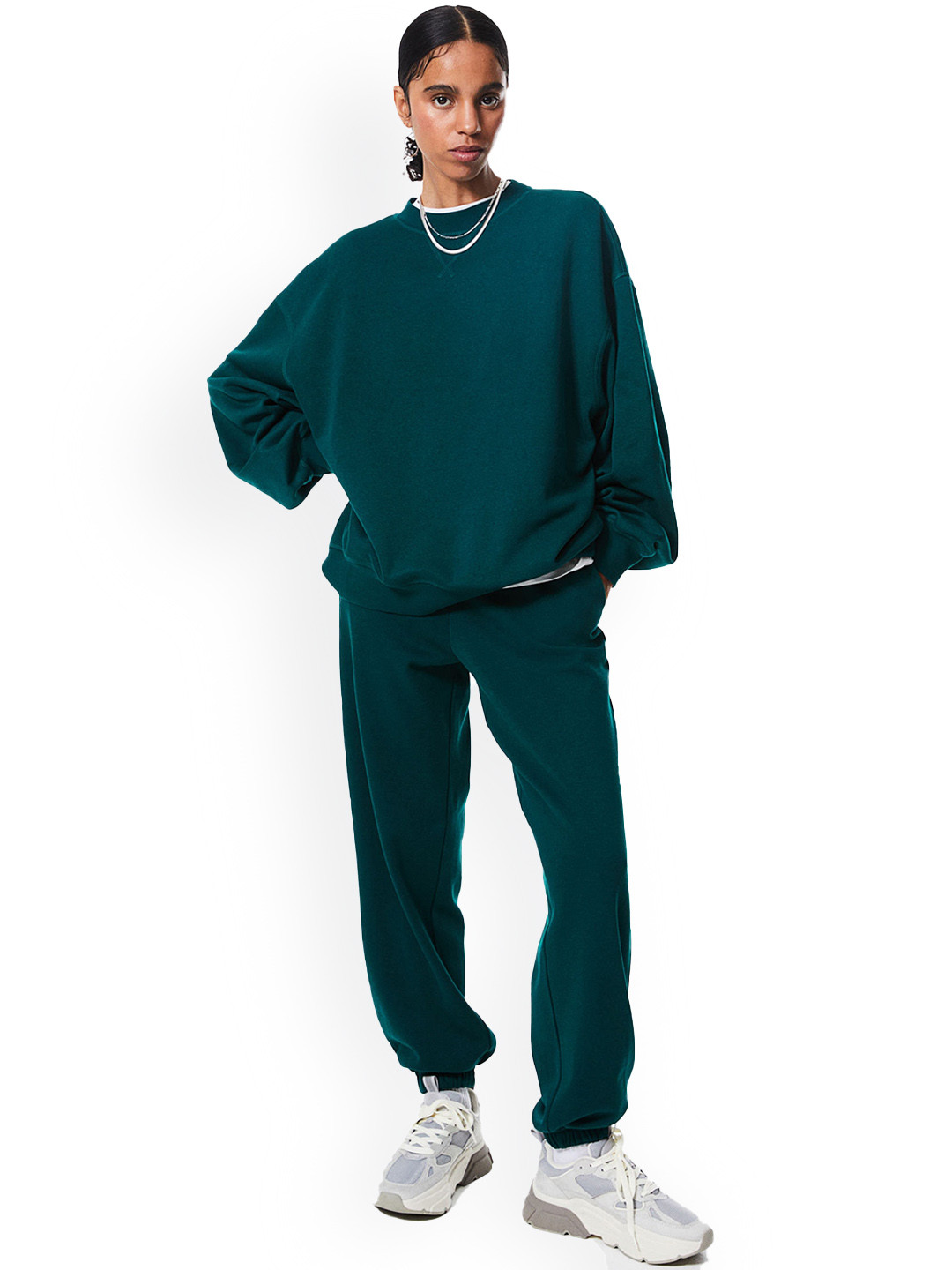 

H&M Women Joggers, Green