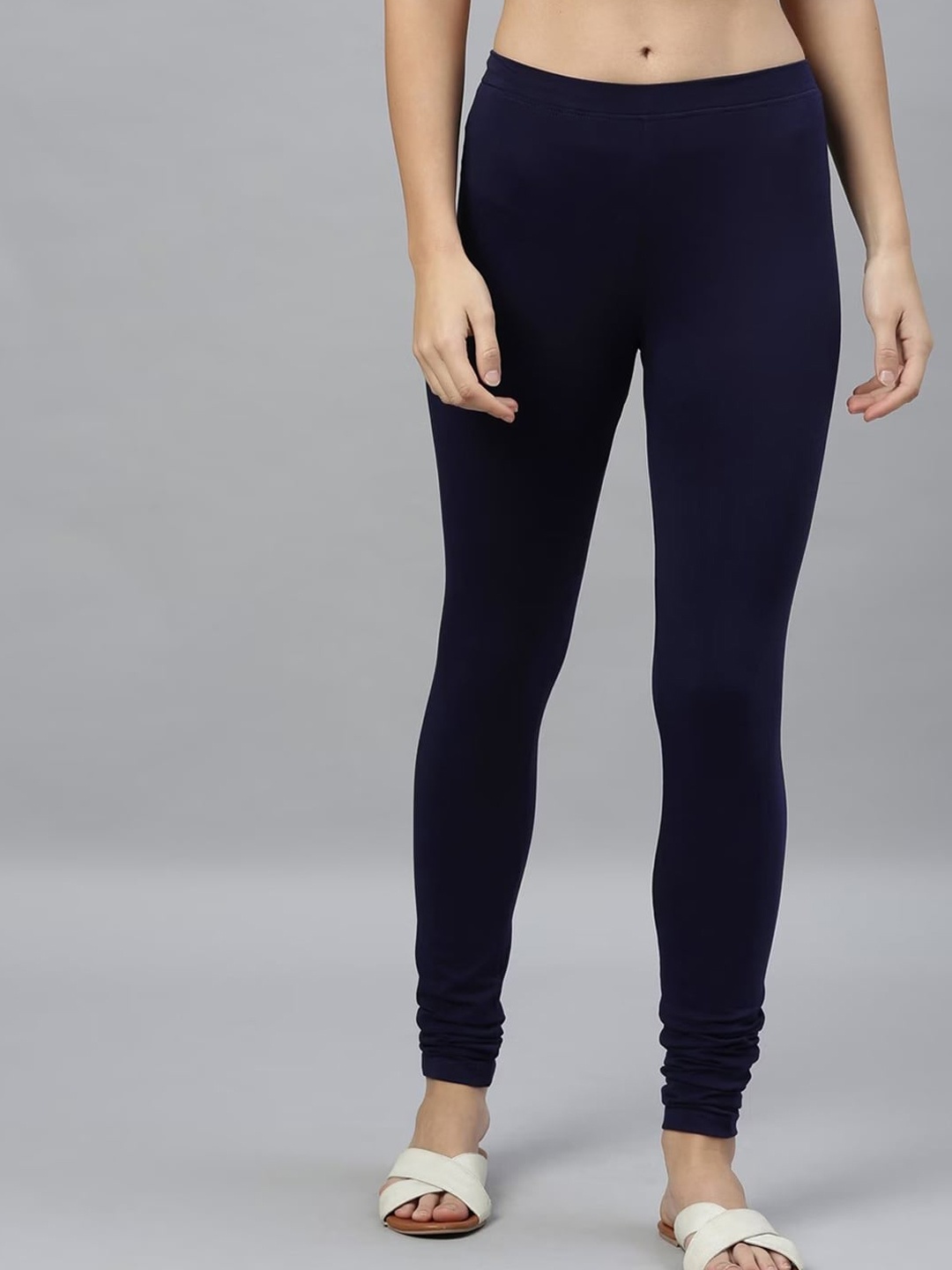 

Kryptic Cotton Churidar Length Legging, Navy blue