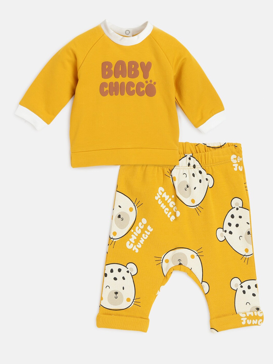 

Chicco Infants Printed T-Shirt With Trousers, Yellow