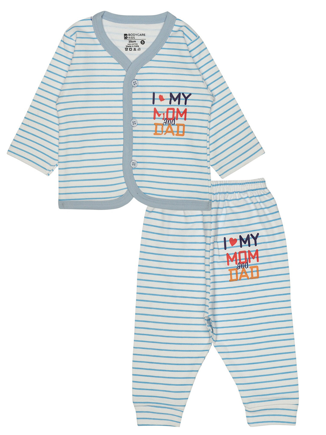 

Bodycare Kids Striped Shirt with Trousers, Blue