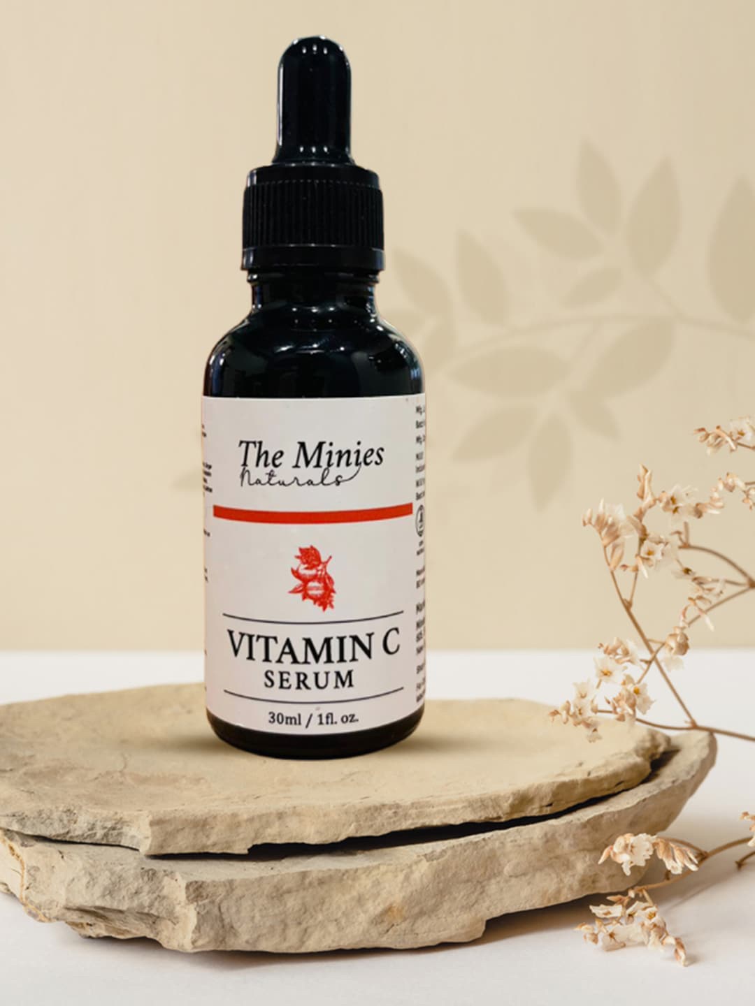 

The Minies Naturals Vitamin C Face Serum with Hyaluronic Acid - 30 ml, White