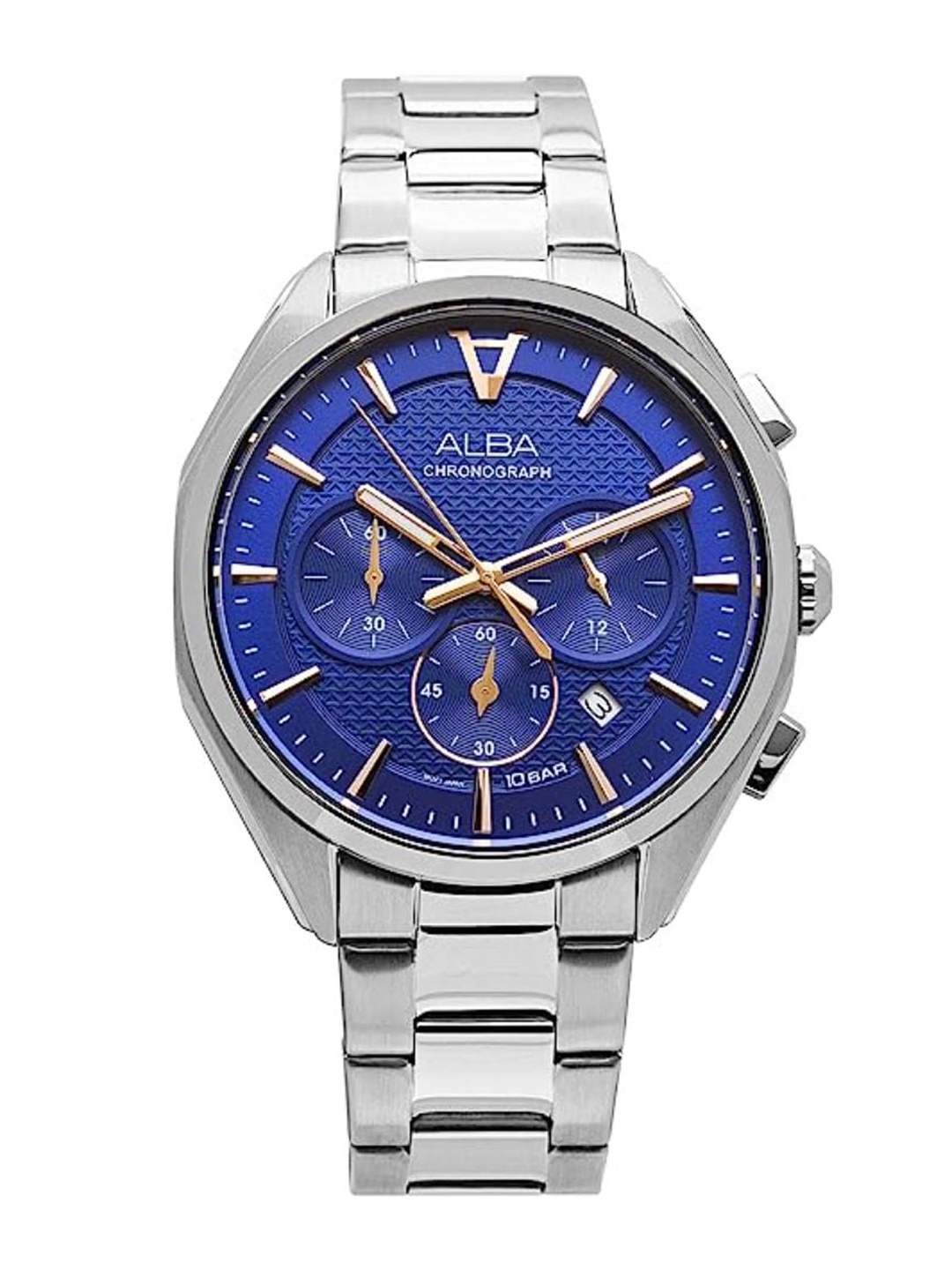 

Alba Men Bracelet Style Straps Analogue Multi Function Watch ALBAAT3G81X1, Blue