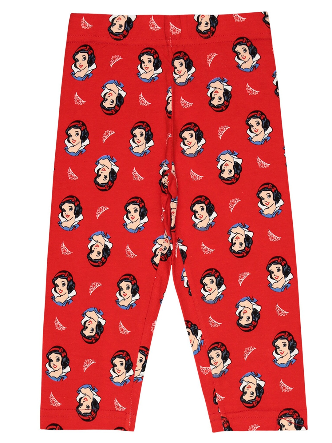 

Bodycare Girls Snow White Printed Cotton Capris, Red