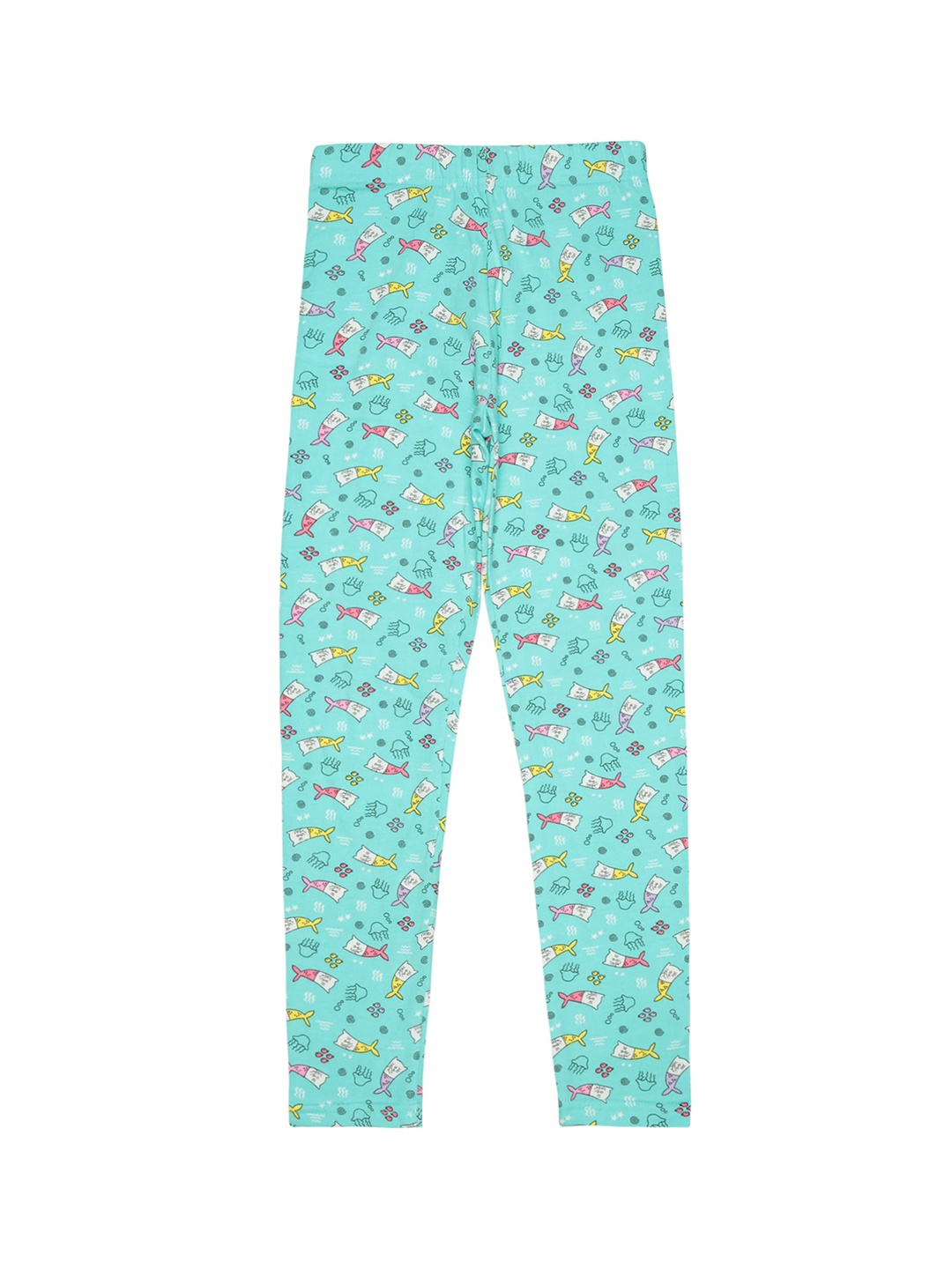 

Bodycare Girls Printed Ankle-Length Cotton Leggings, Green