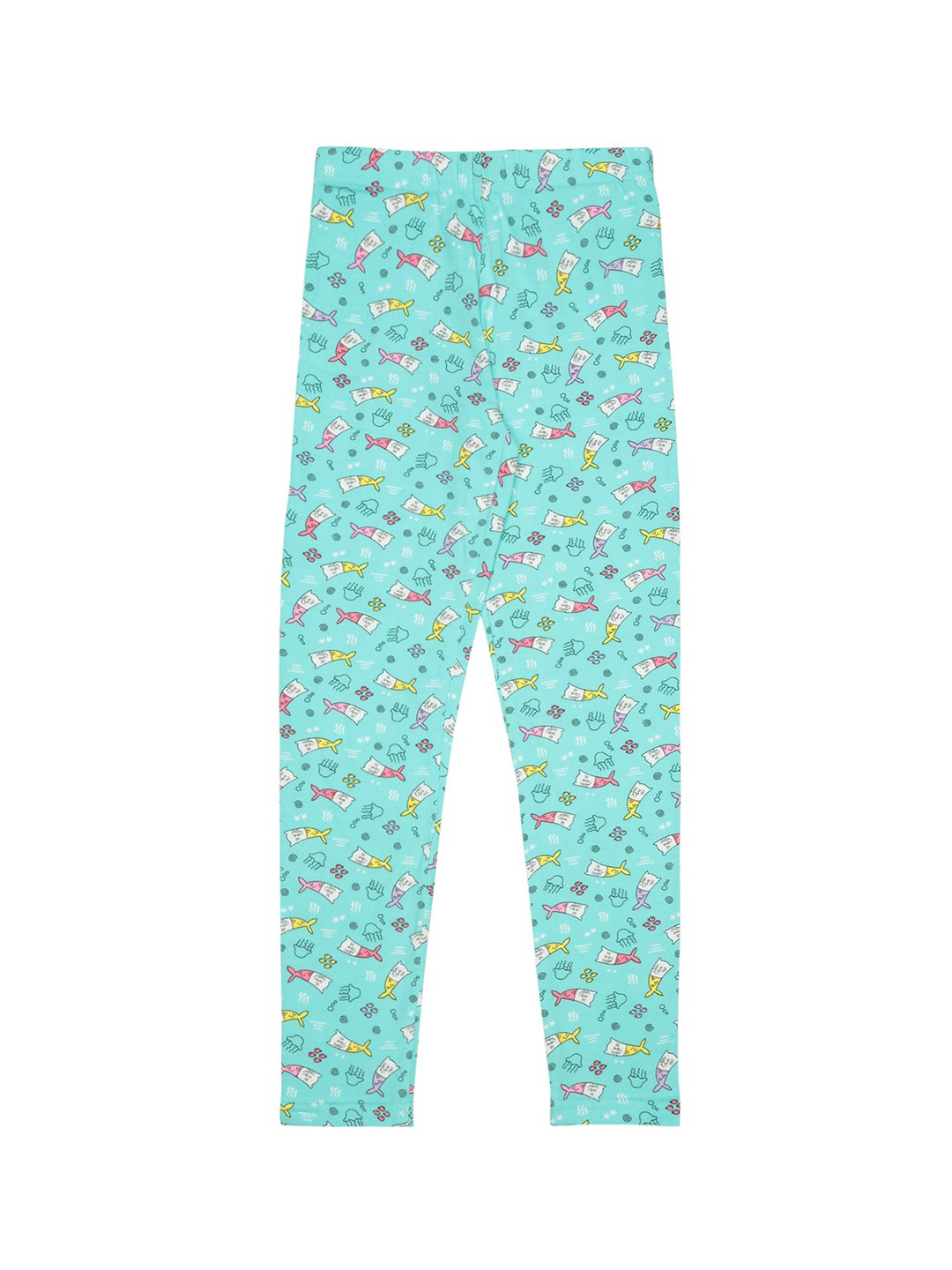 

Bodycare Girls Printed Ankle-Length Cotton Leggings, Green