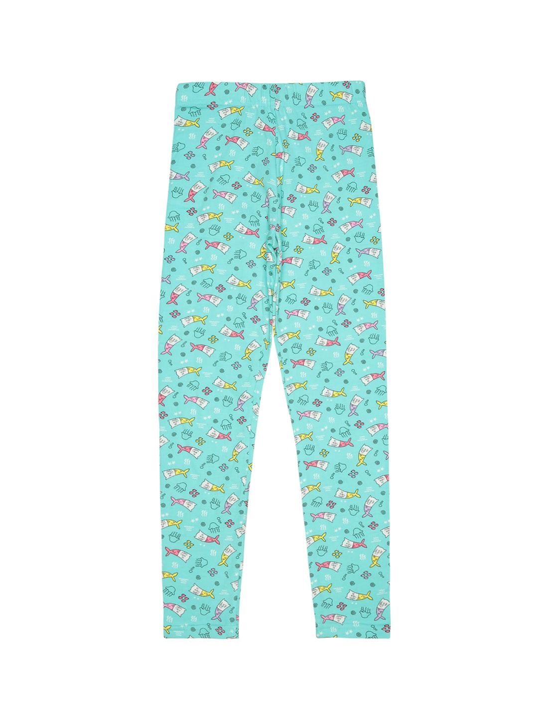 

Bodycare Girls Printed Ankle-Length Cotton Leggings, Green