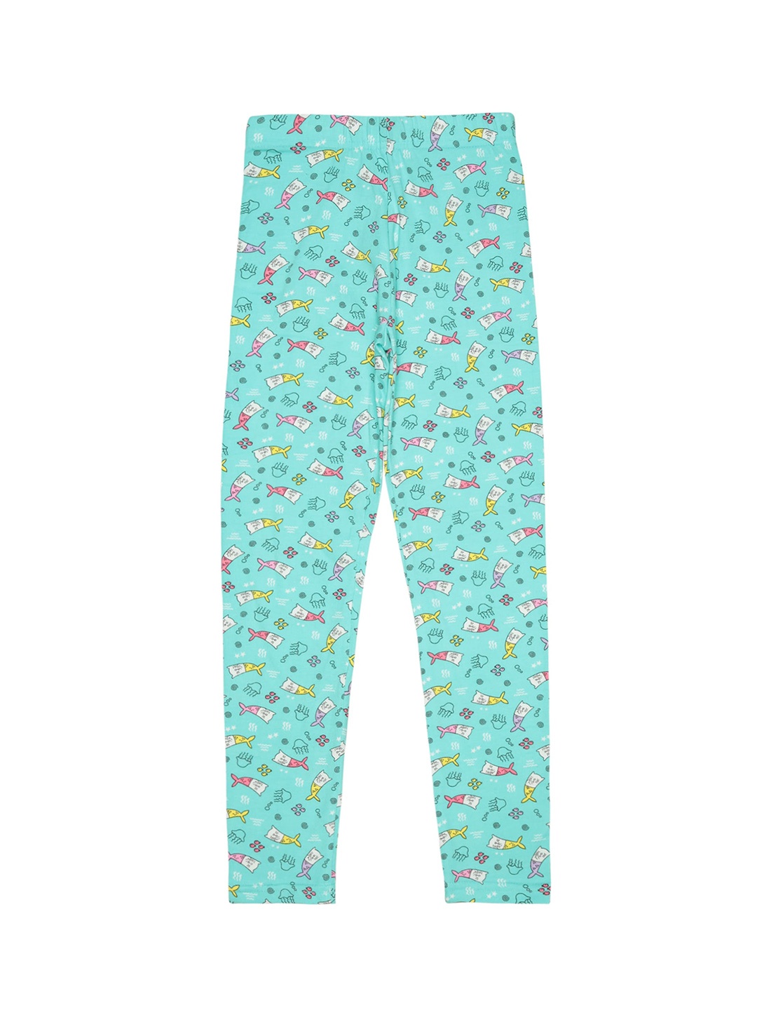 

Bodycare Girls Printed Ankle-Length Cotton Leggings, Green