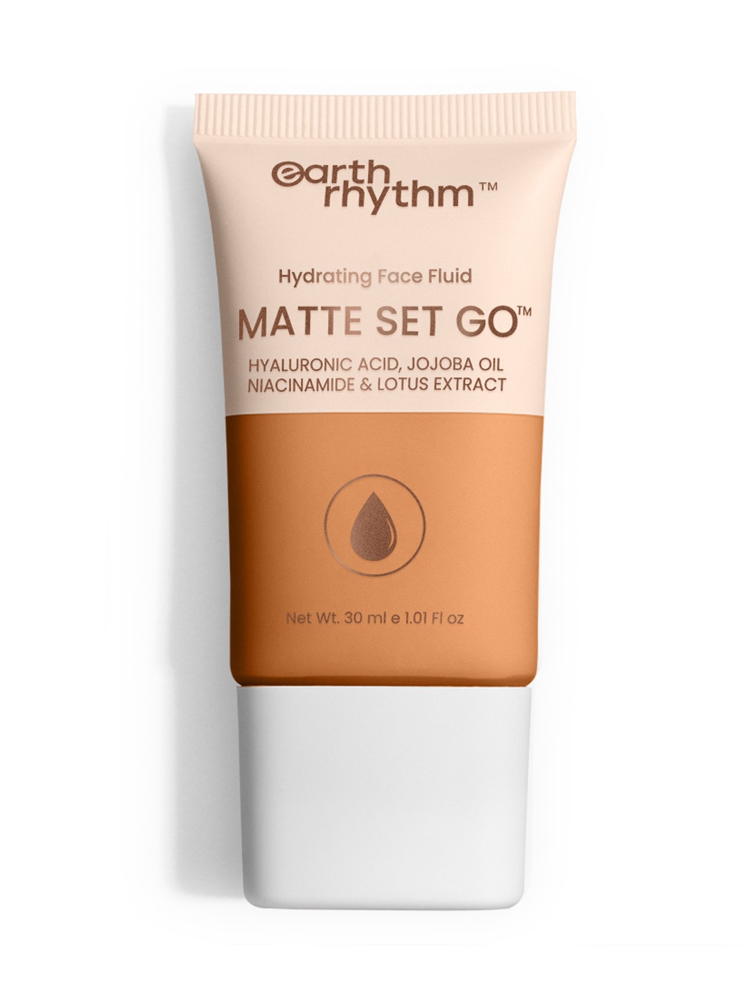 

Earth Rhythm Matte Set Go Hydrating Face Fluid SPF 30 Foundation 30ml - Ex Presso, Brown