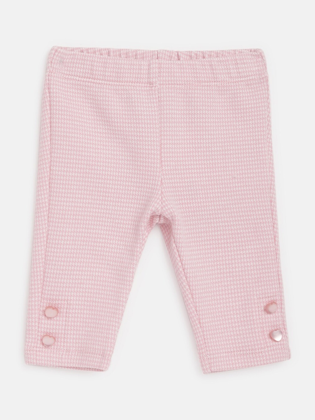 

Chicco Infant Girls Checked Ankle-Length Leggings, Pink