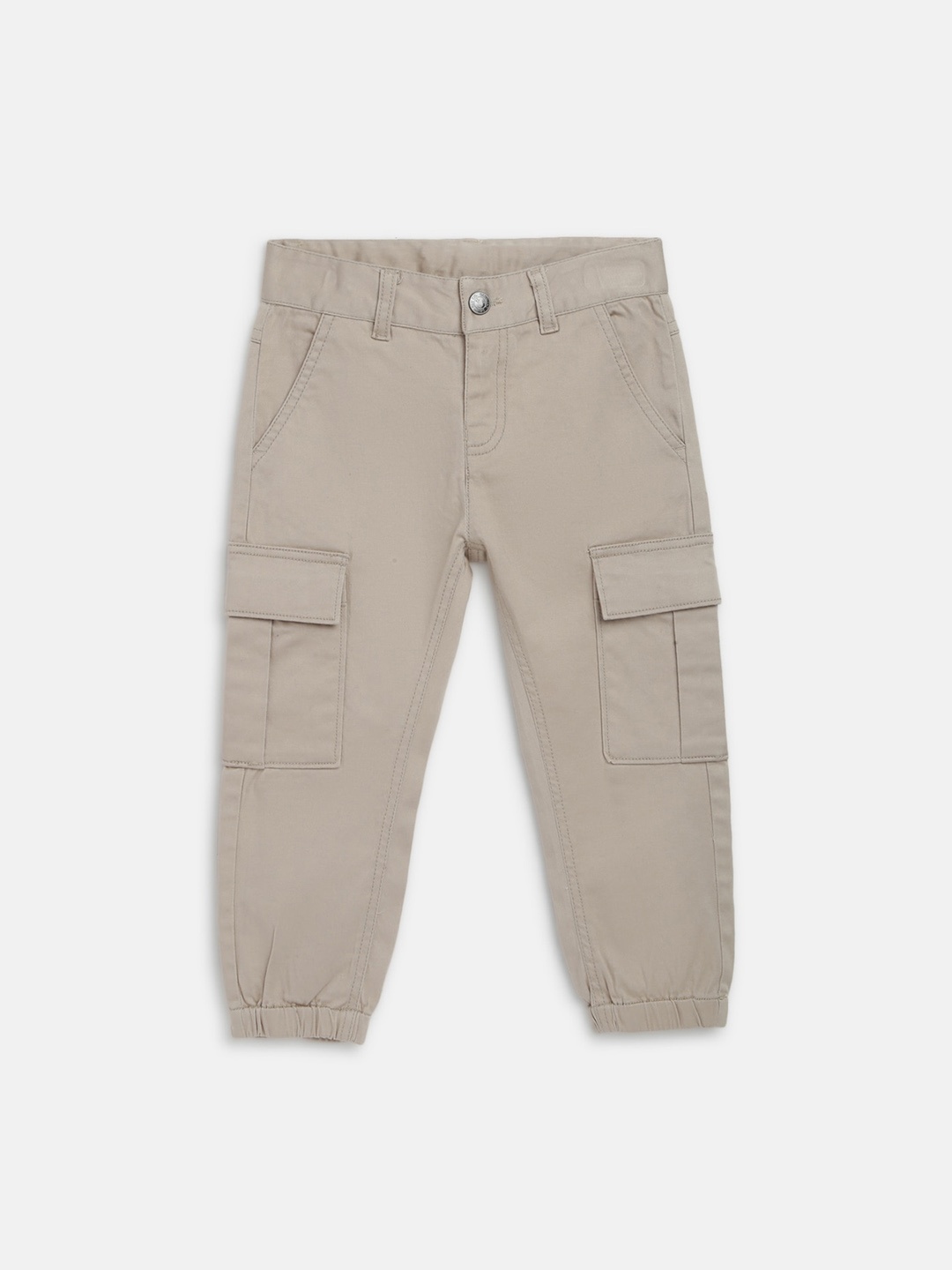 

Chicco Infant Boys Beige Comfort Fit Cotton Cargo Trousers