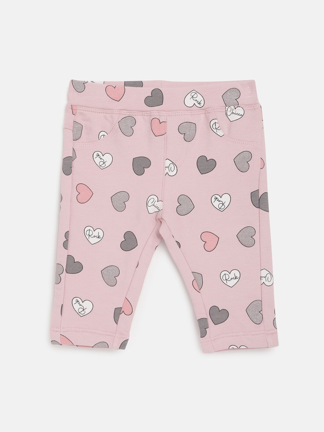 

Chicco Infant Girls Printed Ankle-Length Leggings, Pink