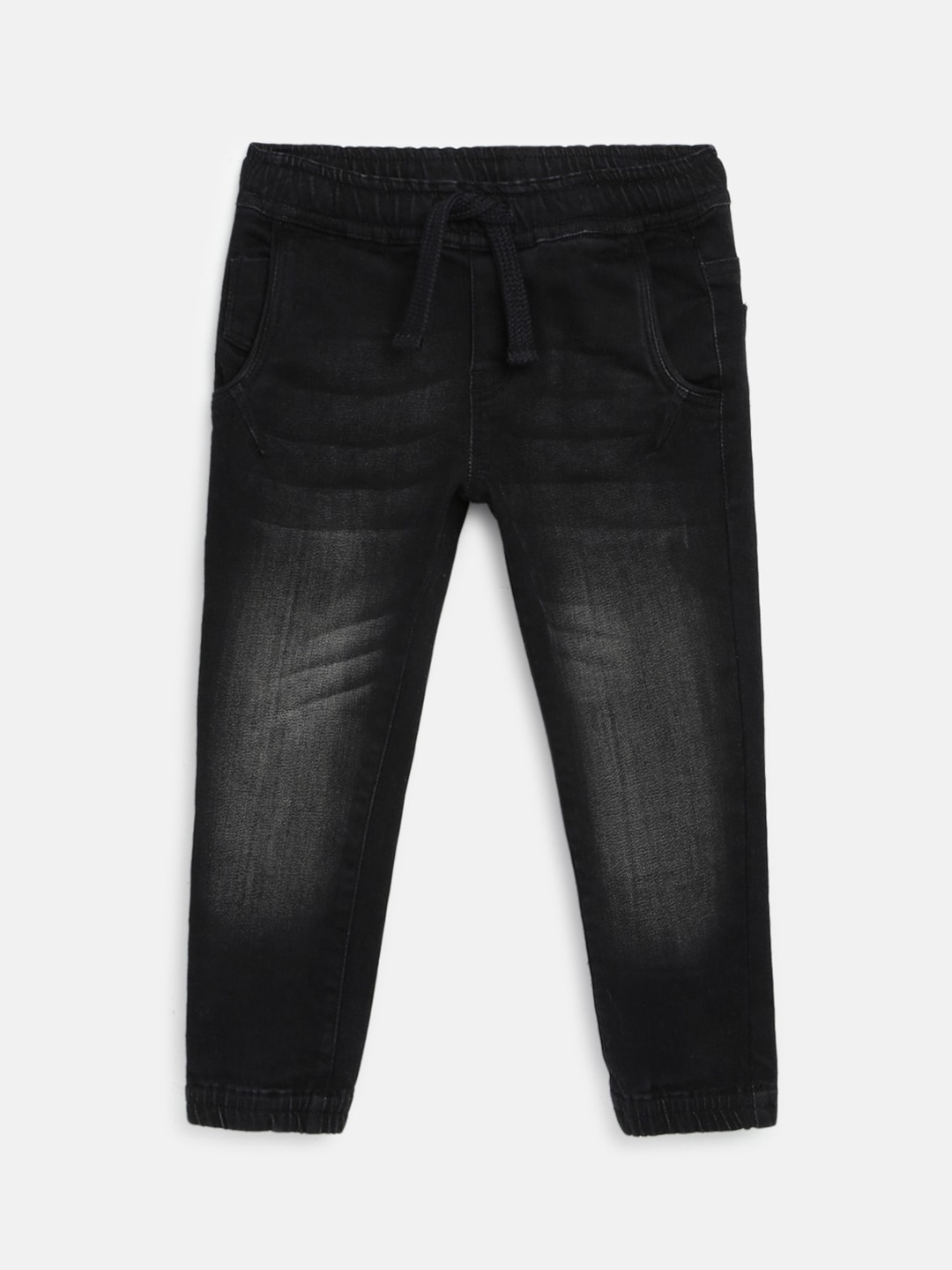 

Chicco Infant Boys Mid-Rise Comfort Fit Cotton Joggers, Black