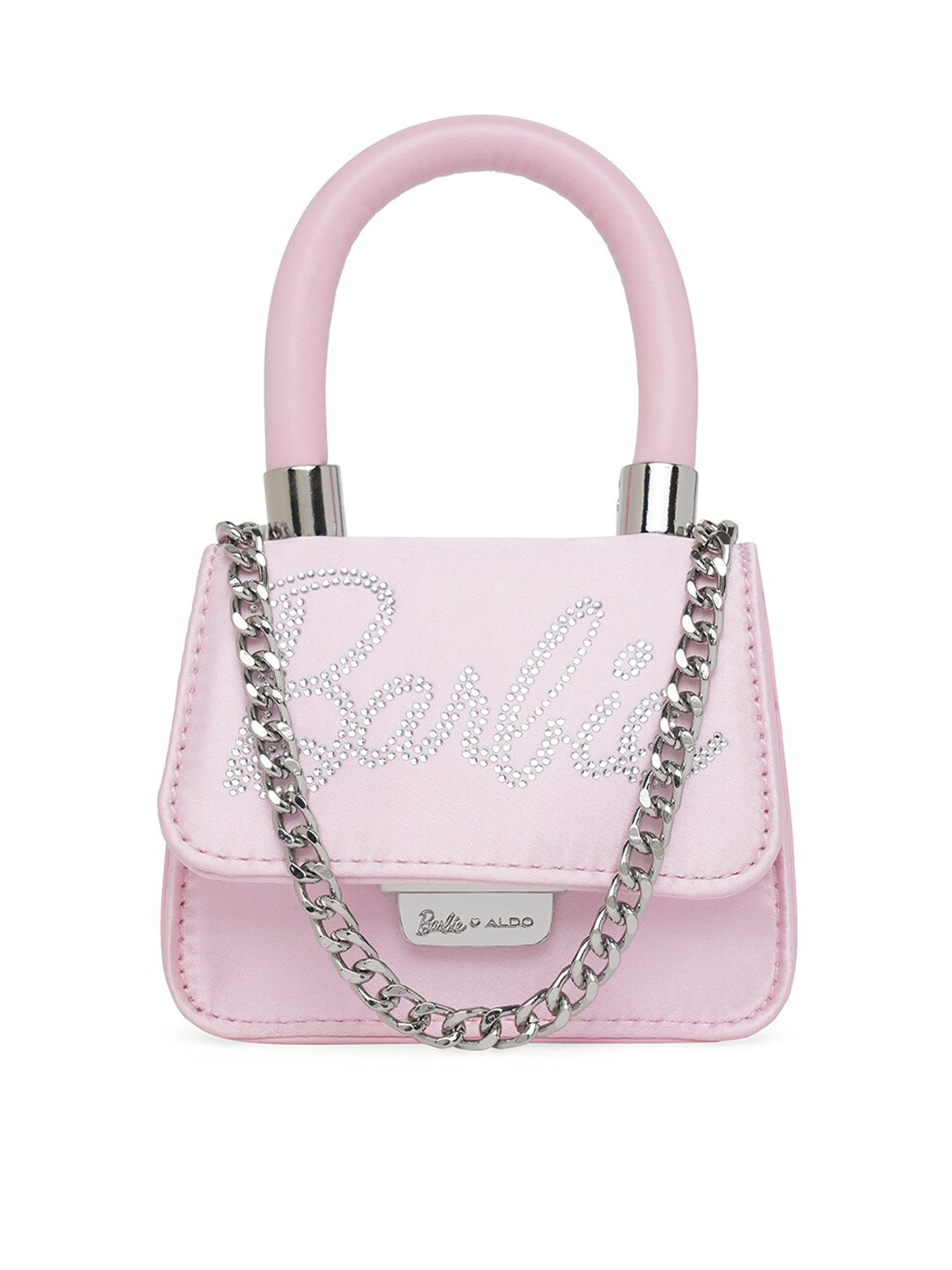 

ALDO Embellished Structured Handheld Bag, Pink