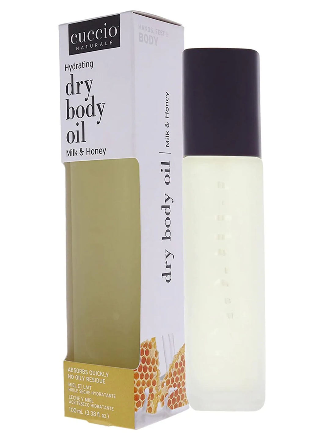 

Cuccio Hydrating Dry Body Oil with Milk & Honey - 100 ml, Yellow