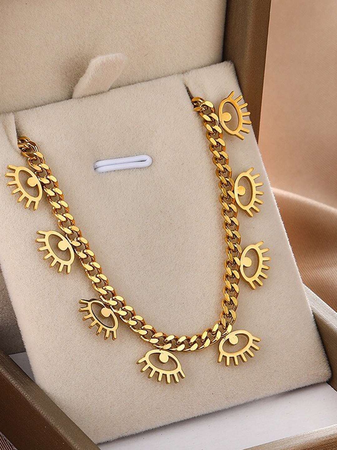 

MYKI Women Gold-Plated Charm Bracelet