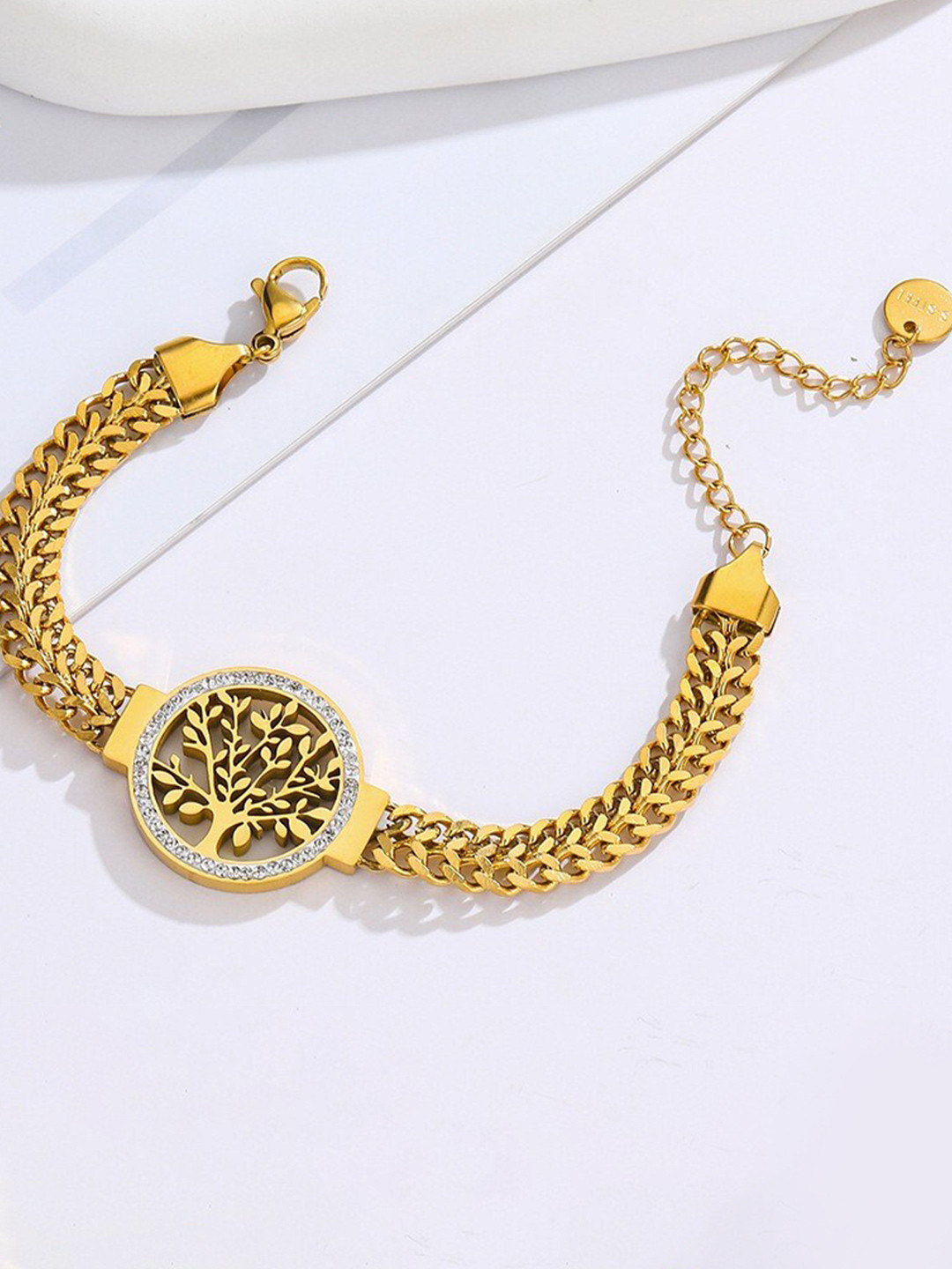 

MYKI Women Gold-Plated Charm Bracelet