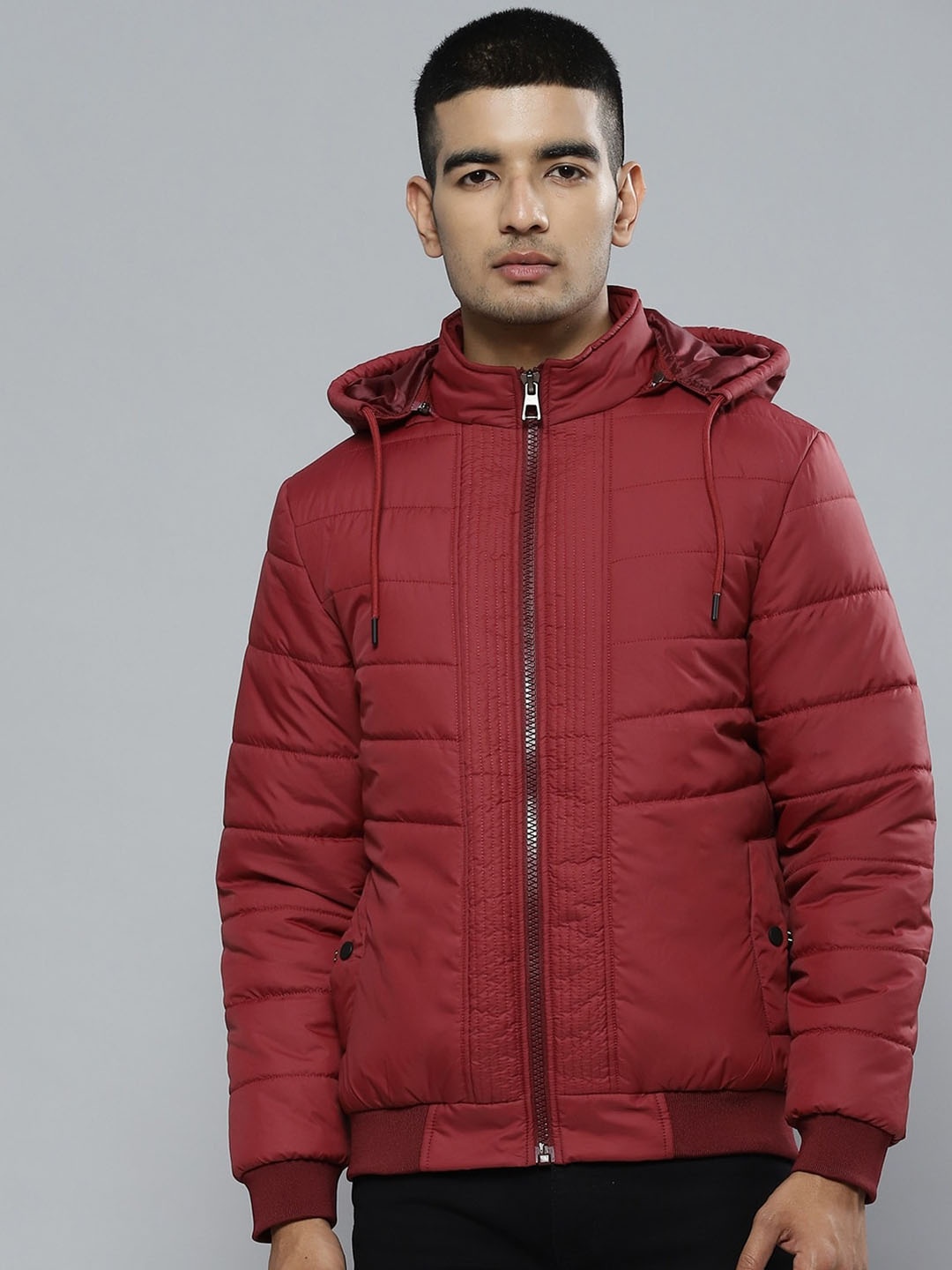

Fort Collins Men Hooded Puffer Jacket, Maroon