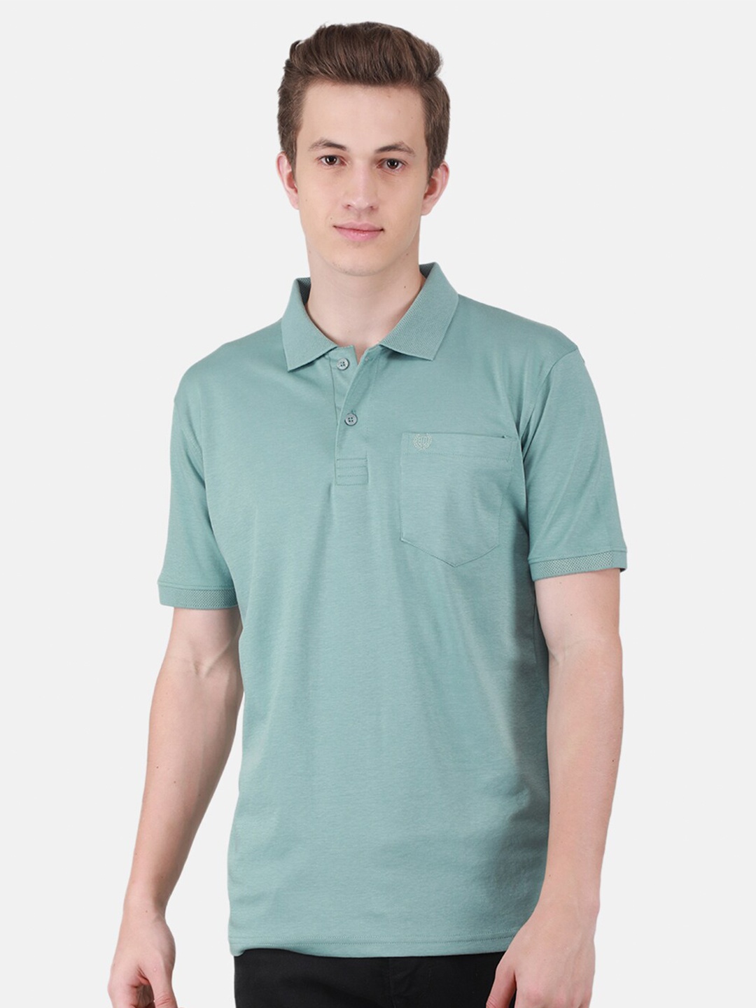 

Duke Polo Collar Cotton Regular Fit T-shirt, Green