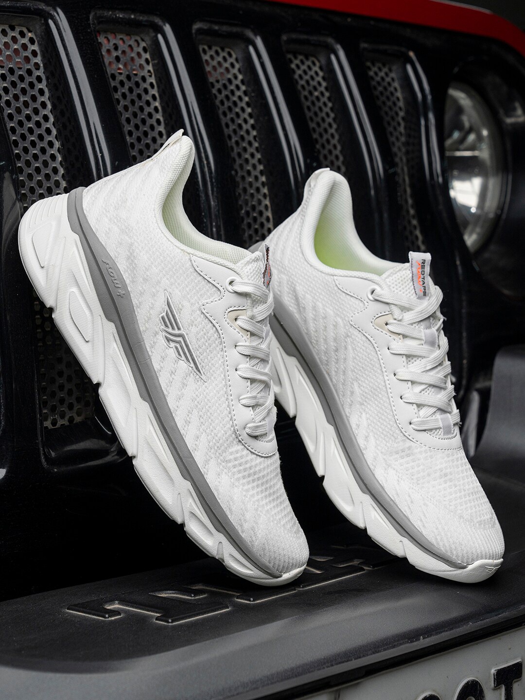 

Red Tape Men Mesh Walking Shoes, White