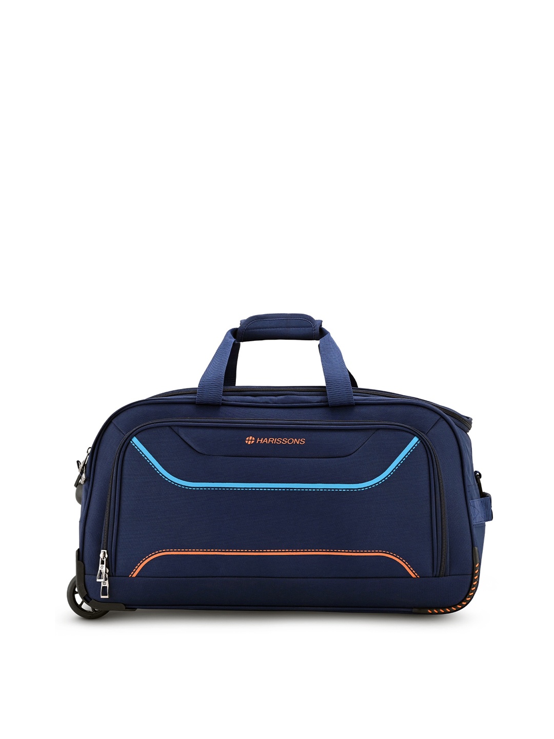 

Harissons Textured Medium Trolley Duffel Bags, Blue