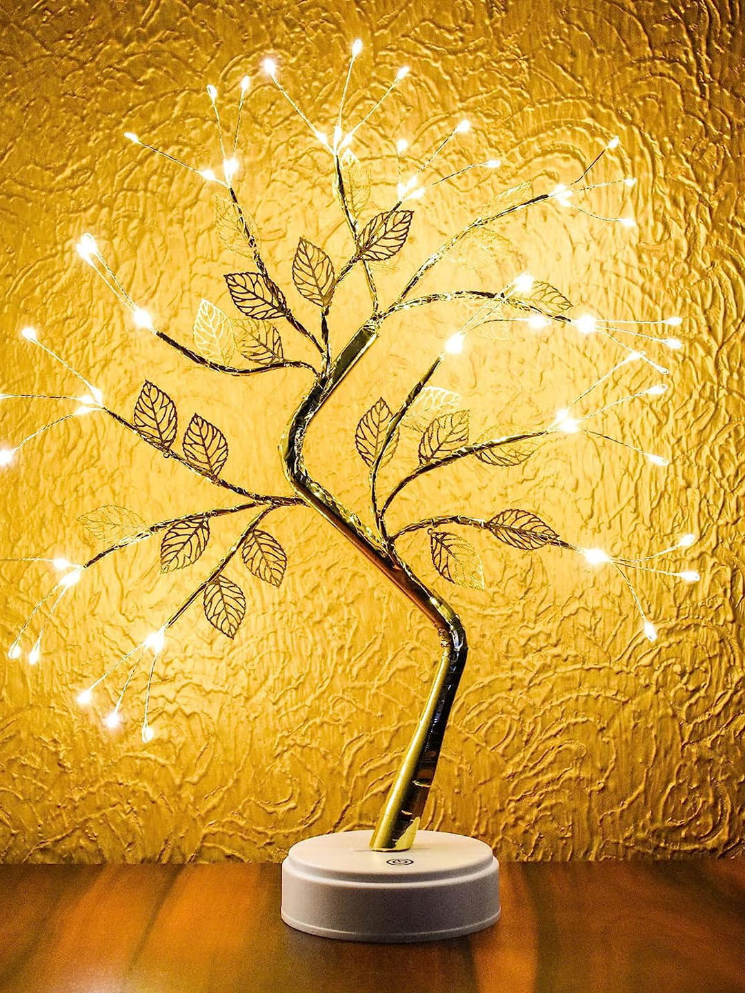 

XERGY Gold-Toned Bonsai Tree-Shaped Aluminium Table Lamp