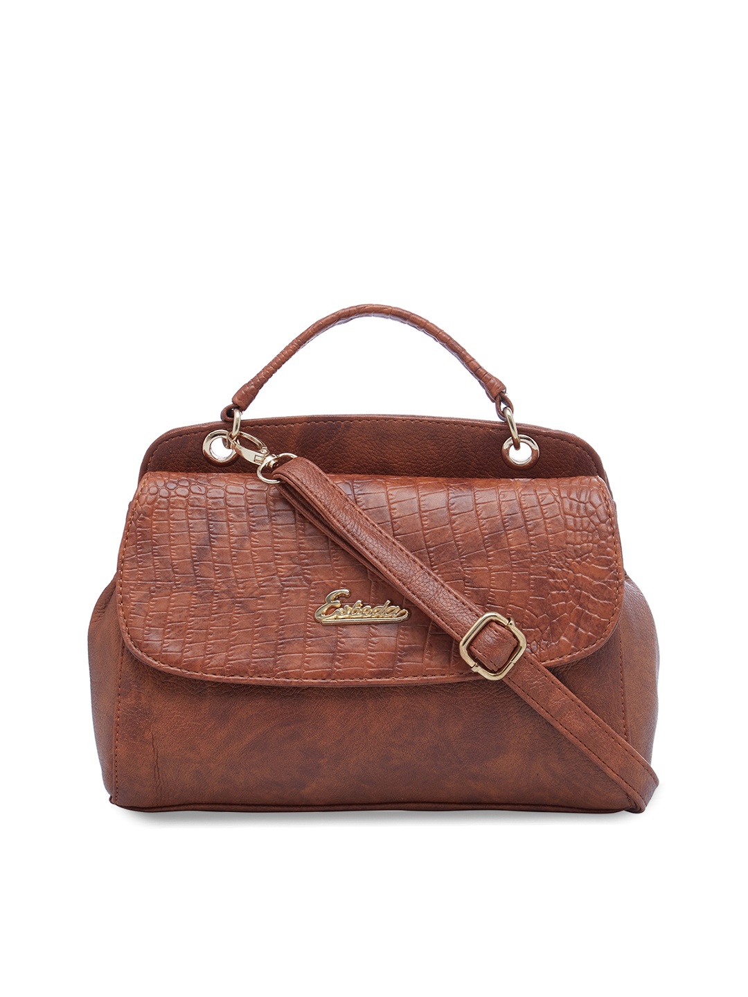 

ESBEDA Brown Printed Shoulder Bag
