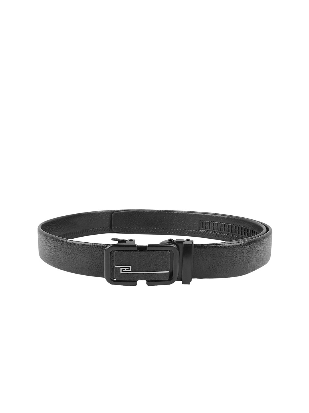 

ZEVORA Men Black Leather Belt