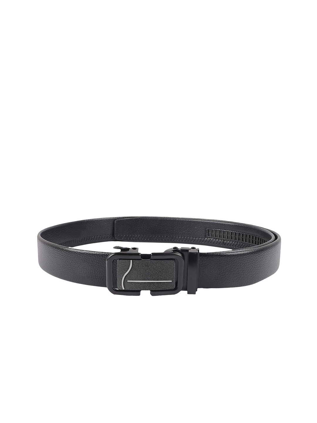 

ZEVORA Men Leather Belt, Black