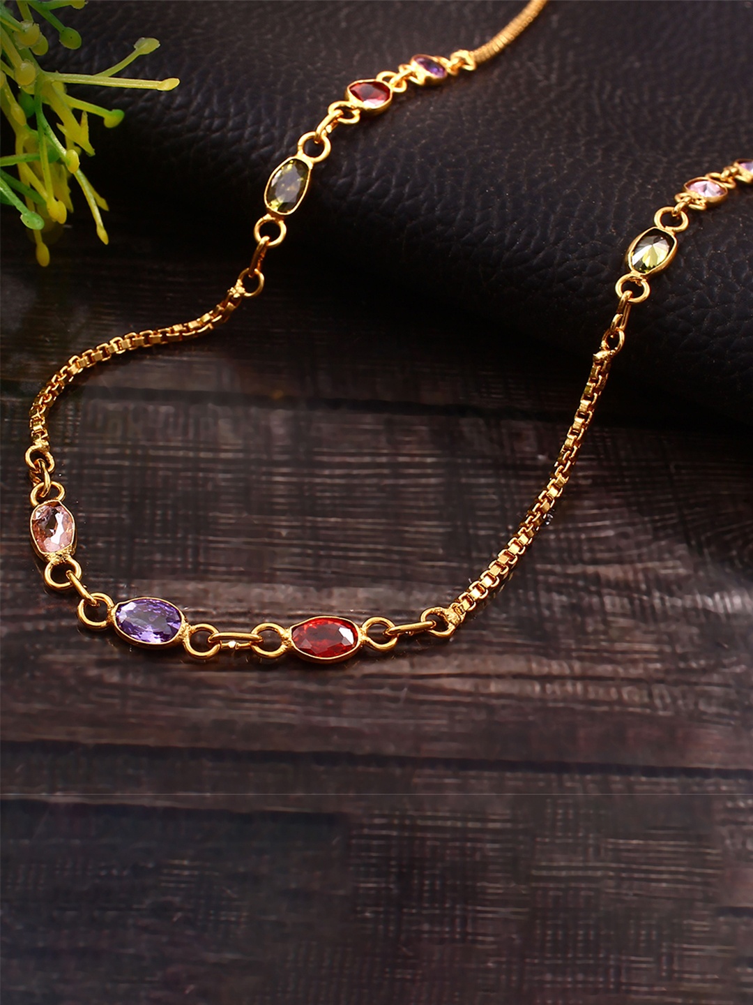 

Jewar Mandi Brass Gold-Plated Chain