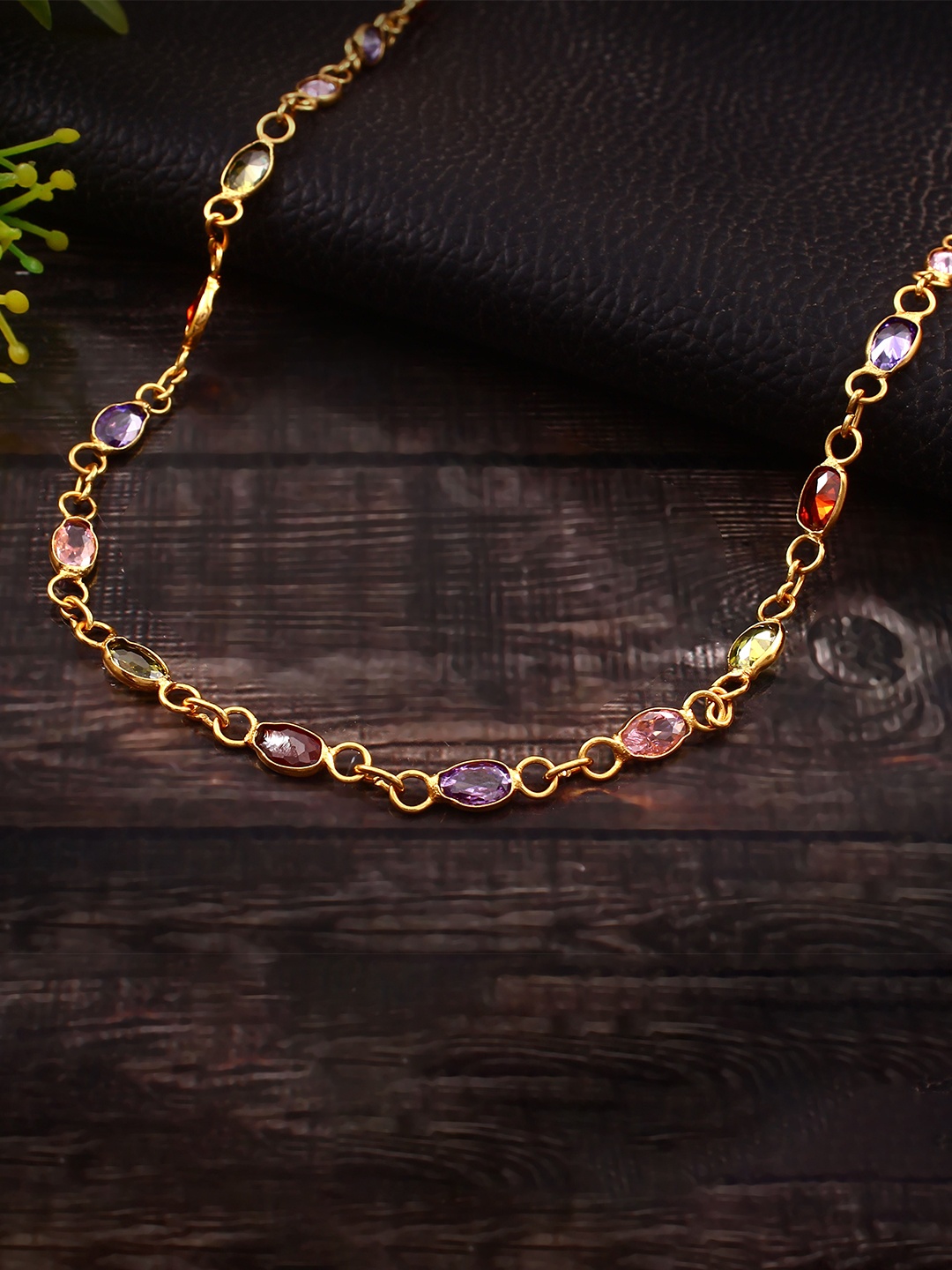 

Jewar Mandi Brass Gold-Plated Chain
