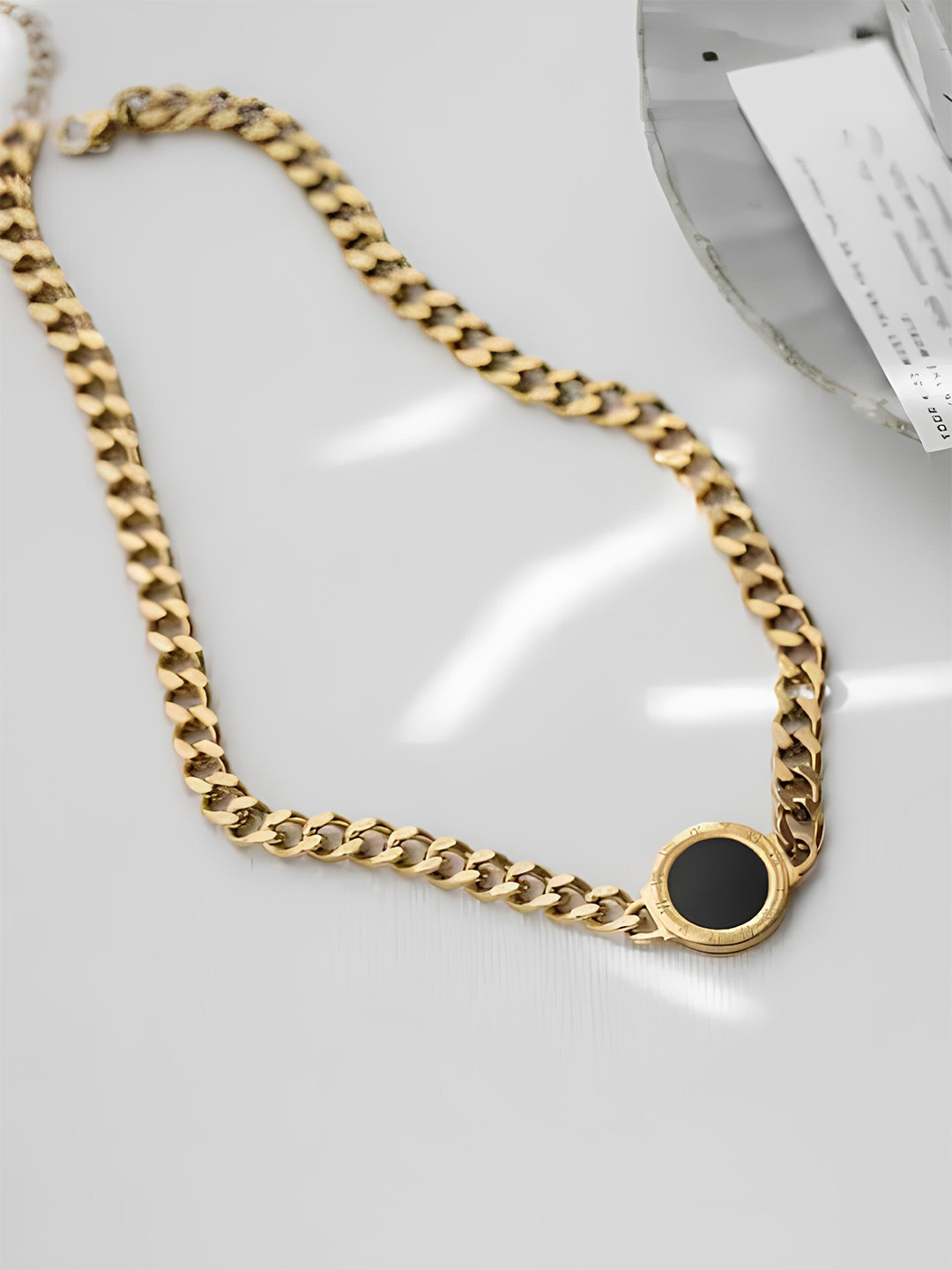 

KARISHMA KREATIONS Stainless Steel Gold-Plated Chain