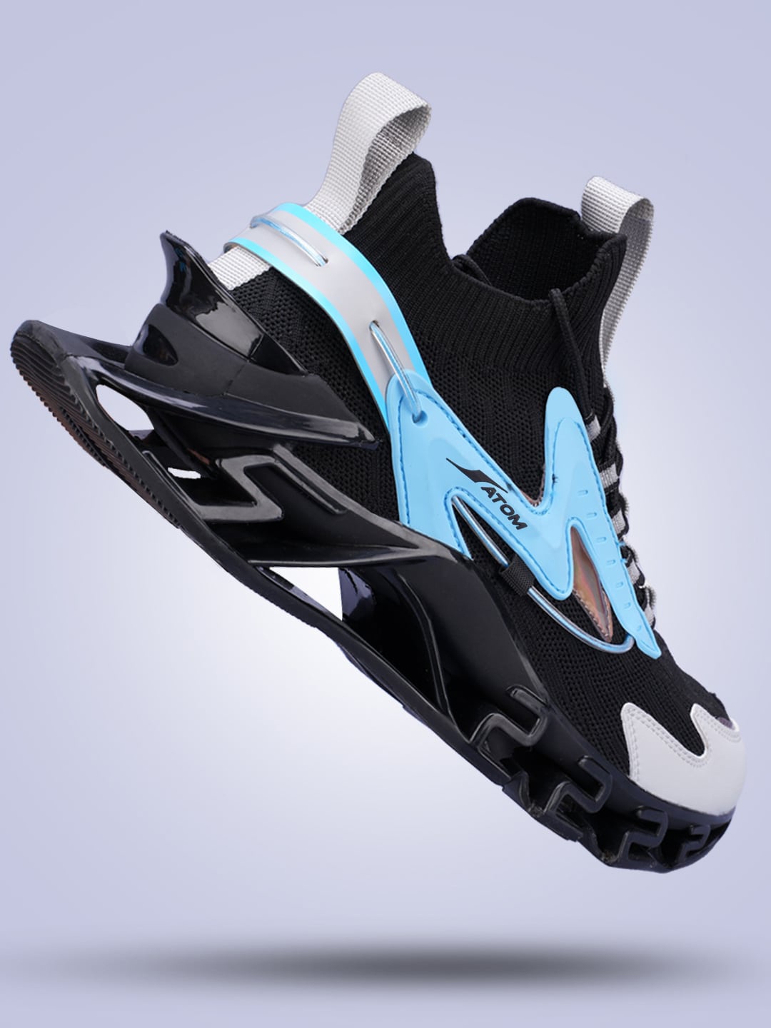 

Atom Spring Edge Alpha Men Textured Sneakers, Black