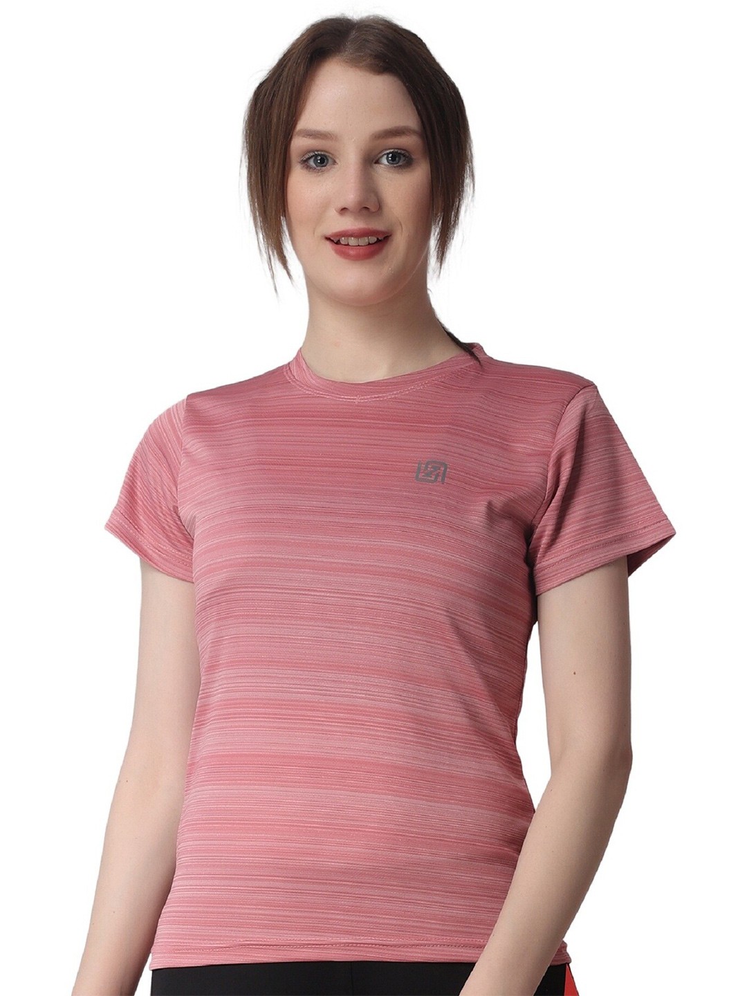 

BAESD Striped Regular Fit T-shirt, Pink