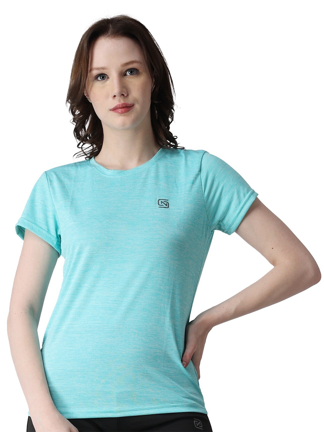 

BAESD Round Neck Regular Fit T-shirt, Sea green
