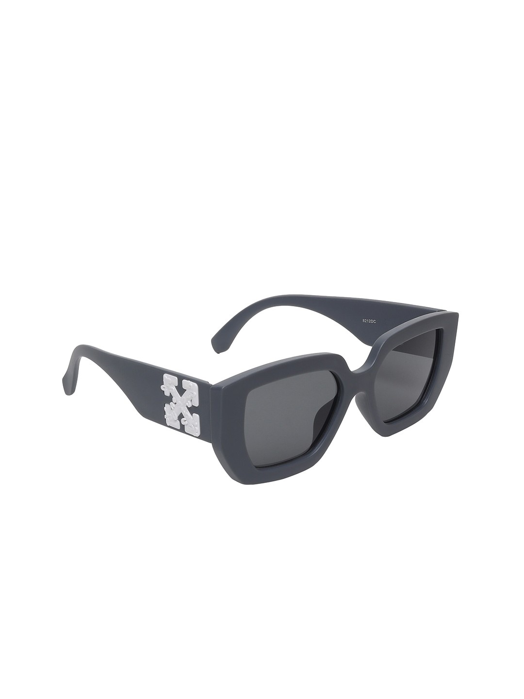 

Swiss Design Unisex Square Sunglasses With UV Protected Lens, Grey