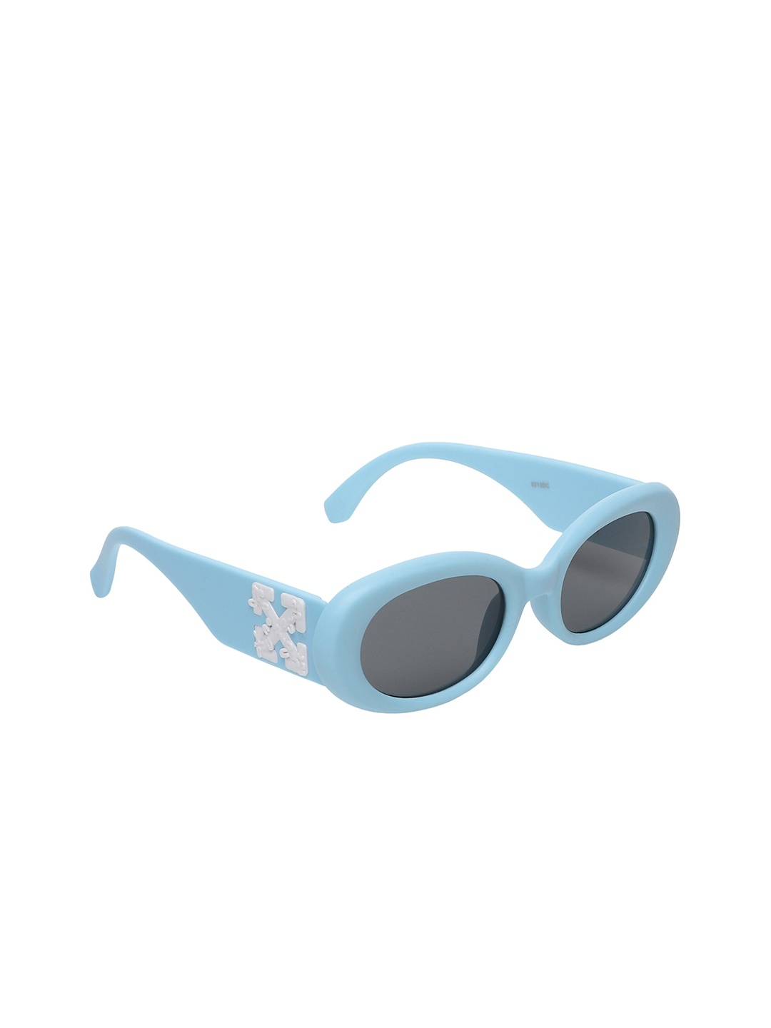 

Swiss Design Unisex Oval Sunglasses With UV Protected Lens, Black