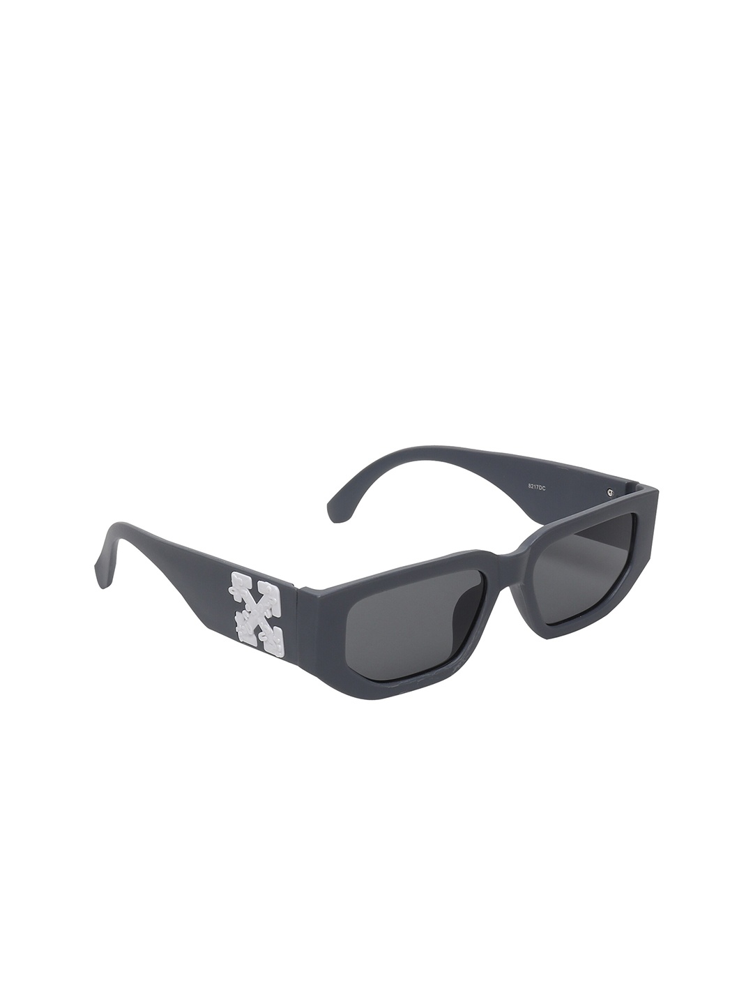 

Swiss Design Unisex Rectangle Sunglasses With UV Protected Lens, Grey