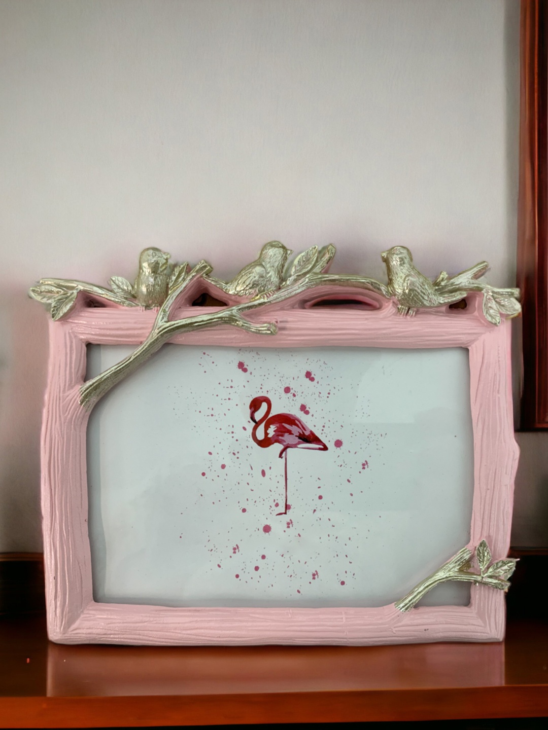 

Art Street Pink & White Three Little Birds Table Photo Frame