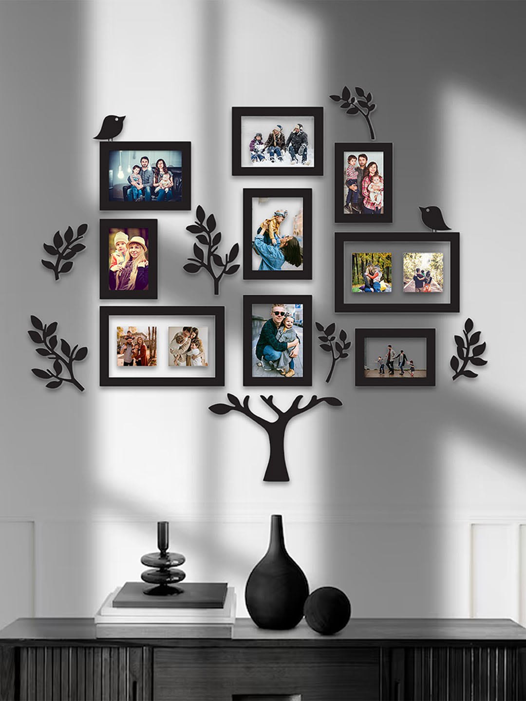

Art Street 9 Pcs Black Family Tree Photo Frames
