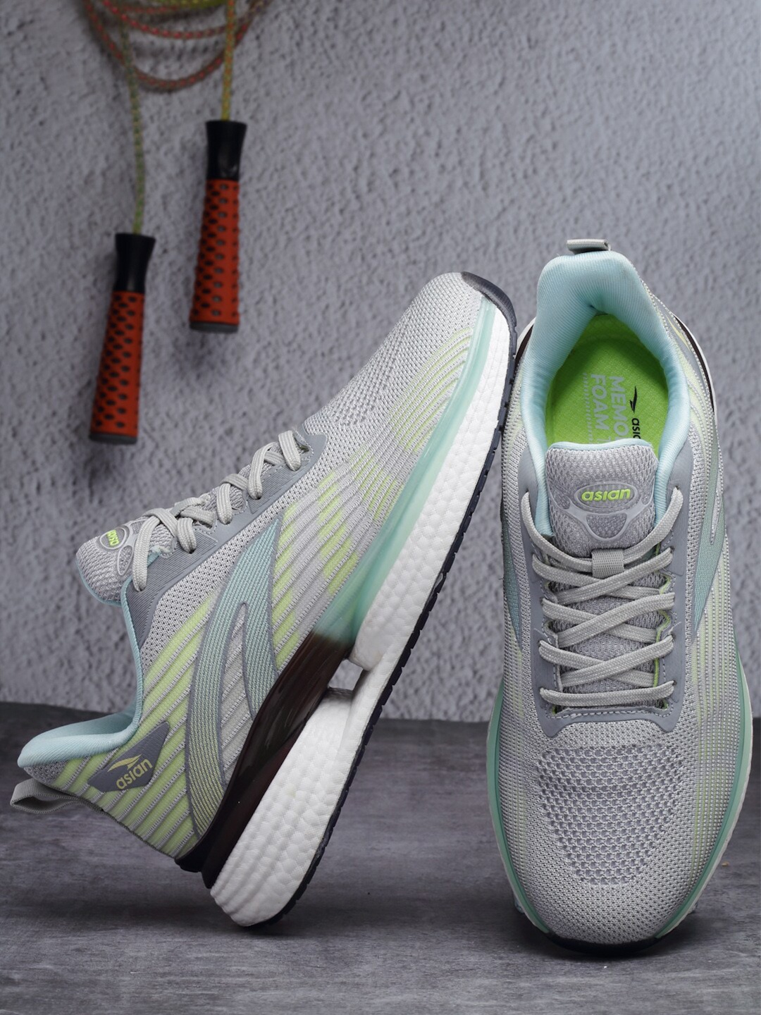 

ASIAN Men Airflow-01Memory Foam Mesh Running Shoes, Grey
