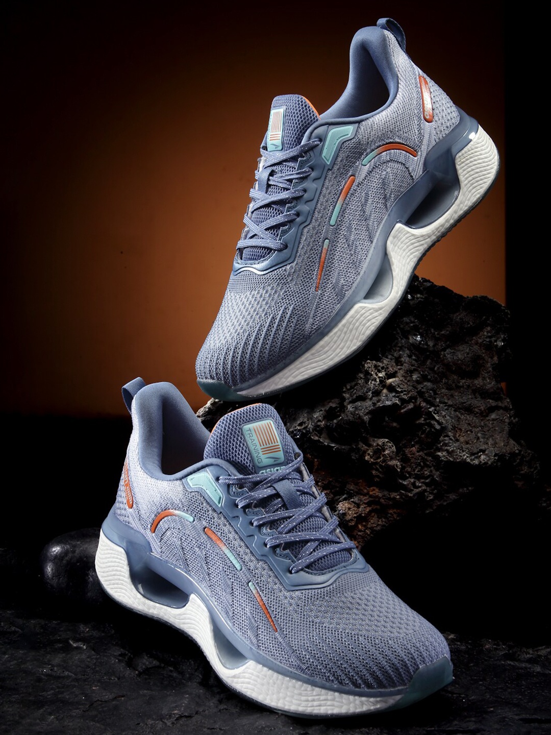 

ASIAN Men Memory Foam Technology Running Shoes, Blue