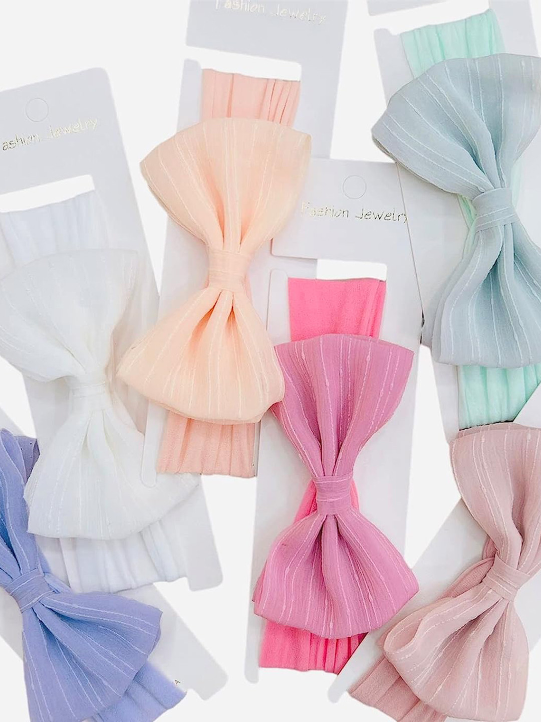 

LYTIX Girls Set Of 6 Assorted Bow Soft Stretchy Headbands