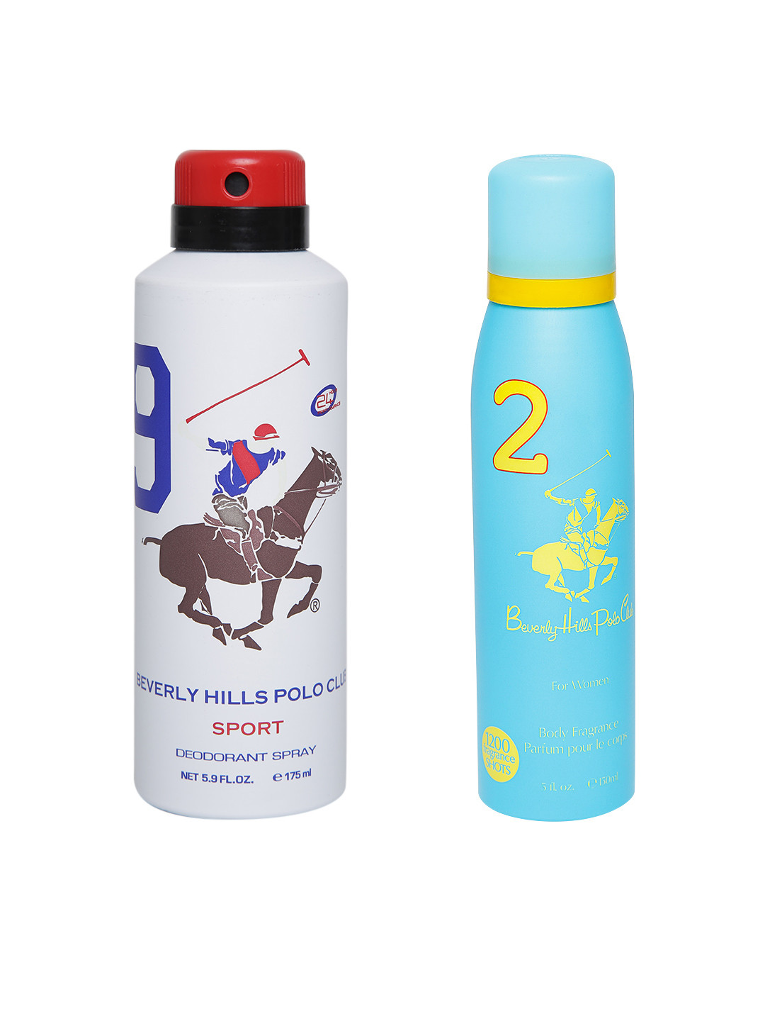 

Beverly Hills Polo Club Unisex Pack of 2 Deodorants, White
