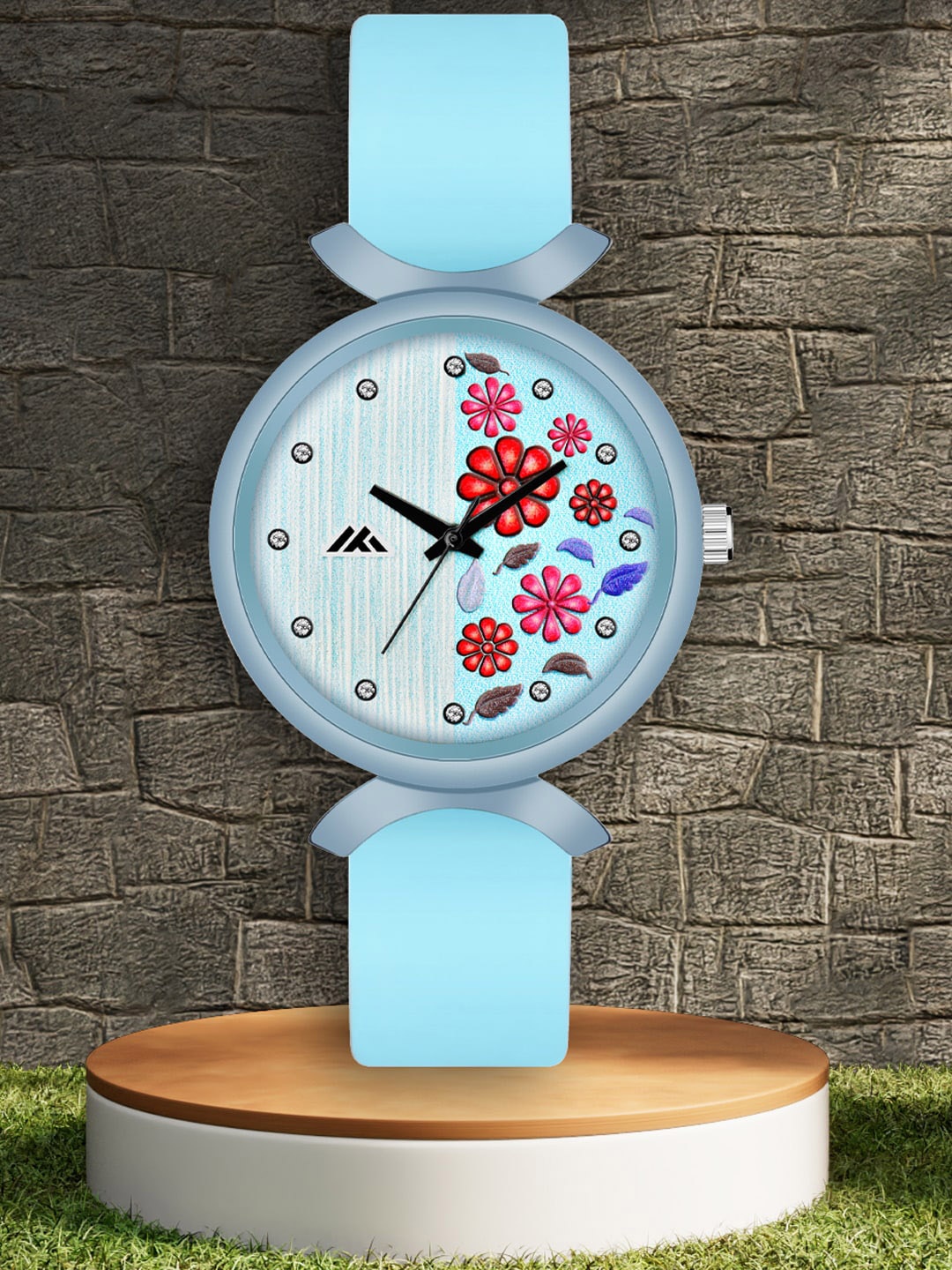

Shocknshop Women Printed Dial & Leather Straps Analogue Watch MT530, Blue