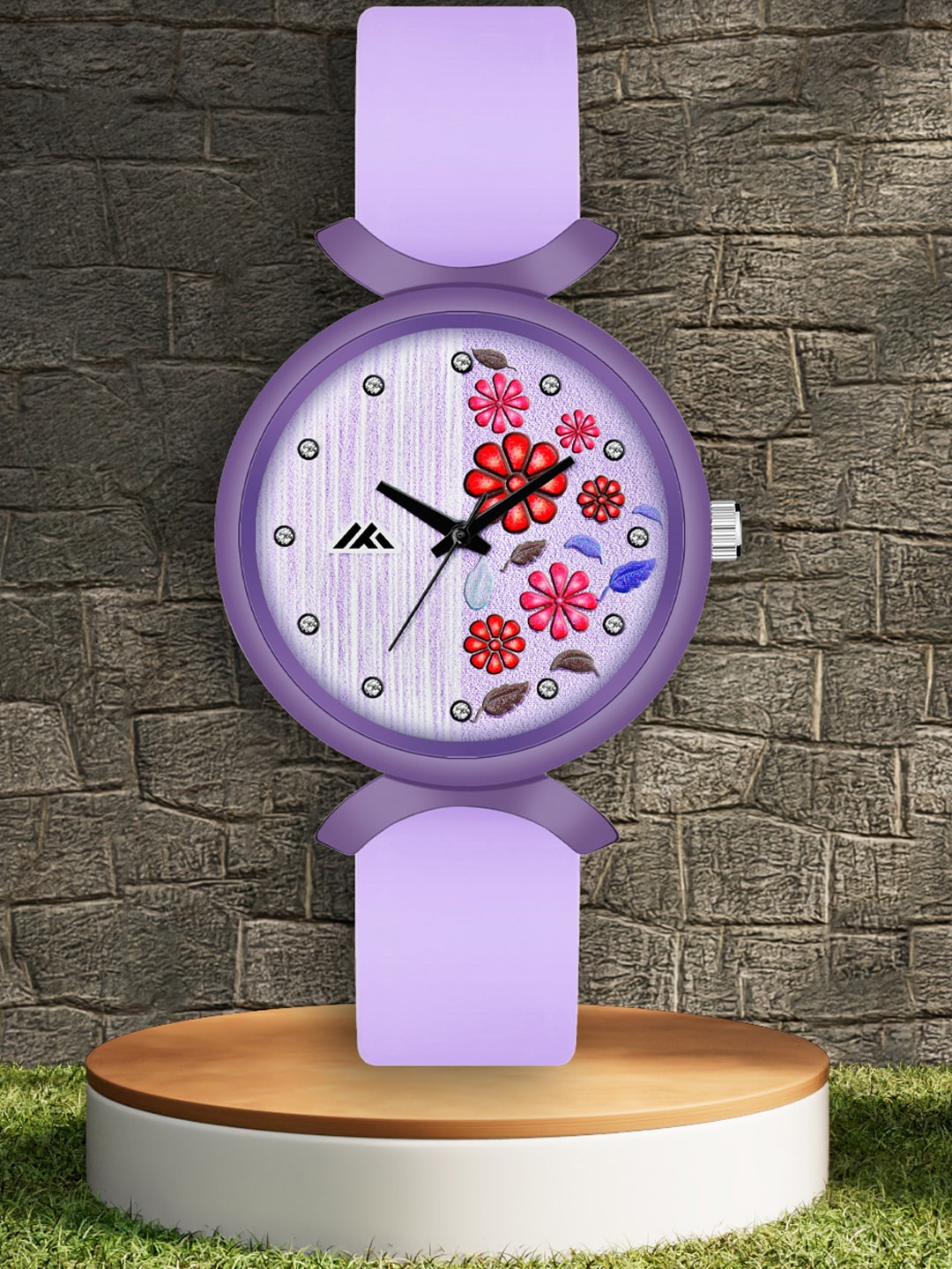 

Shocknshop Women Printed Dial & Leather Straps Analogue Watch MT529, Purple